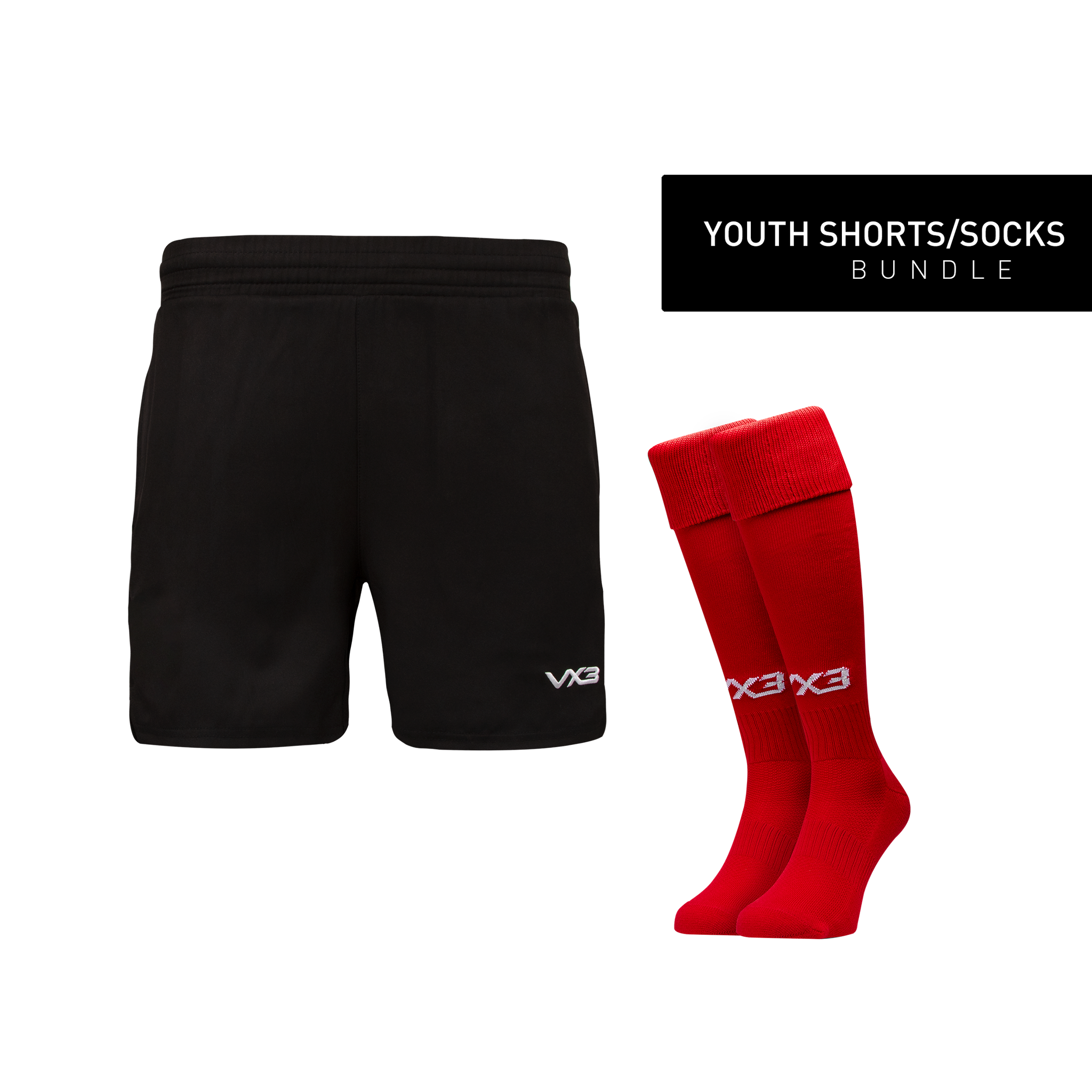 Ynysowen RFC Youth Plain Shorts/Socks Bundle