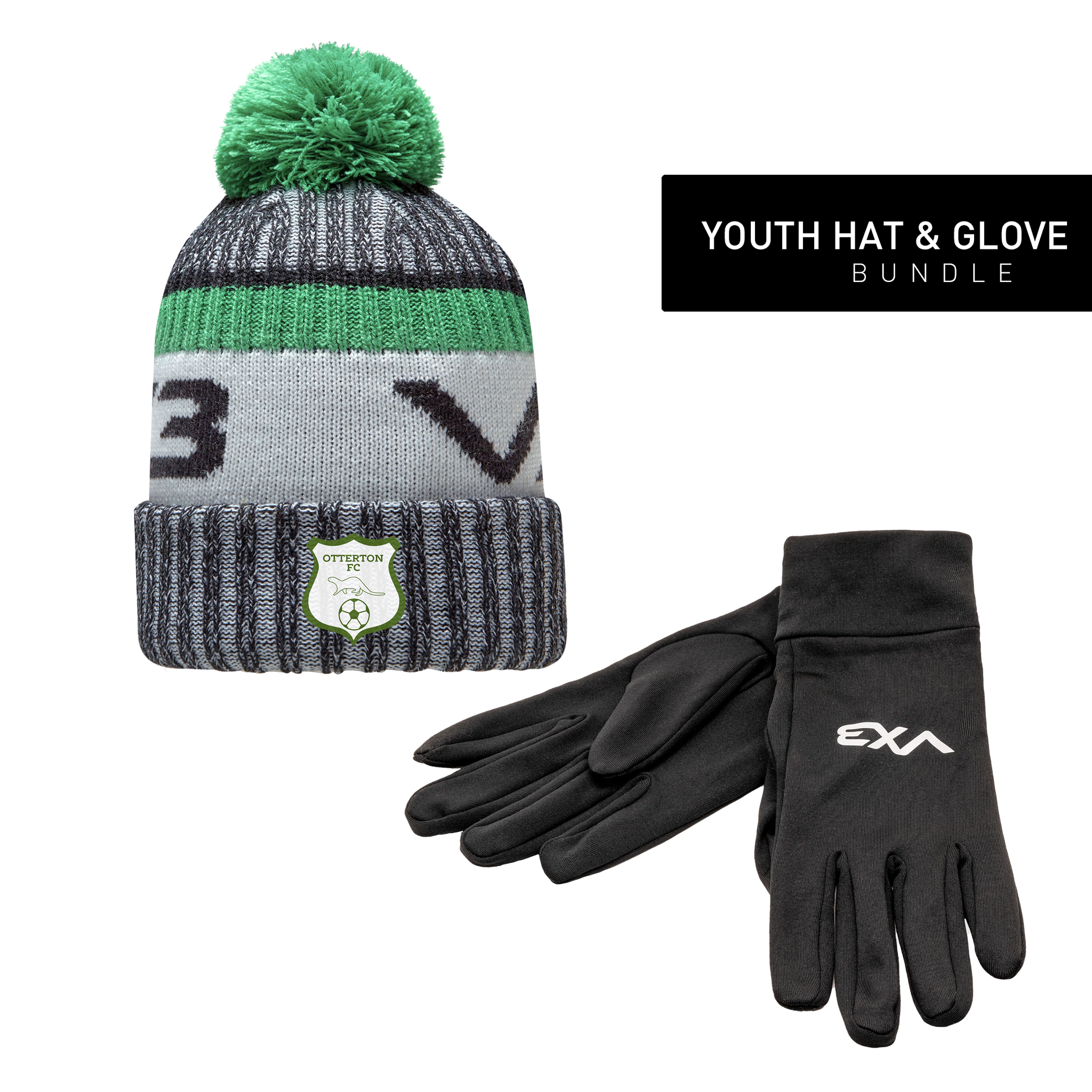 Otterton FC Youth Hat & Glove Bundle