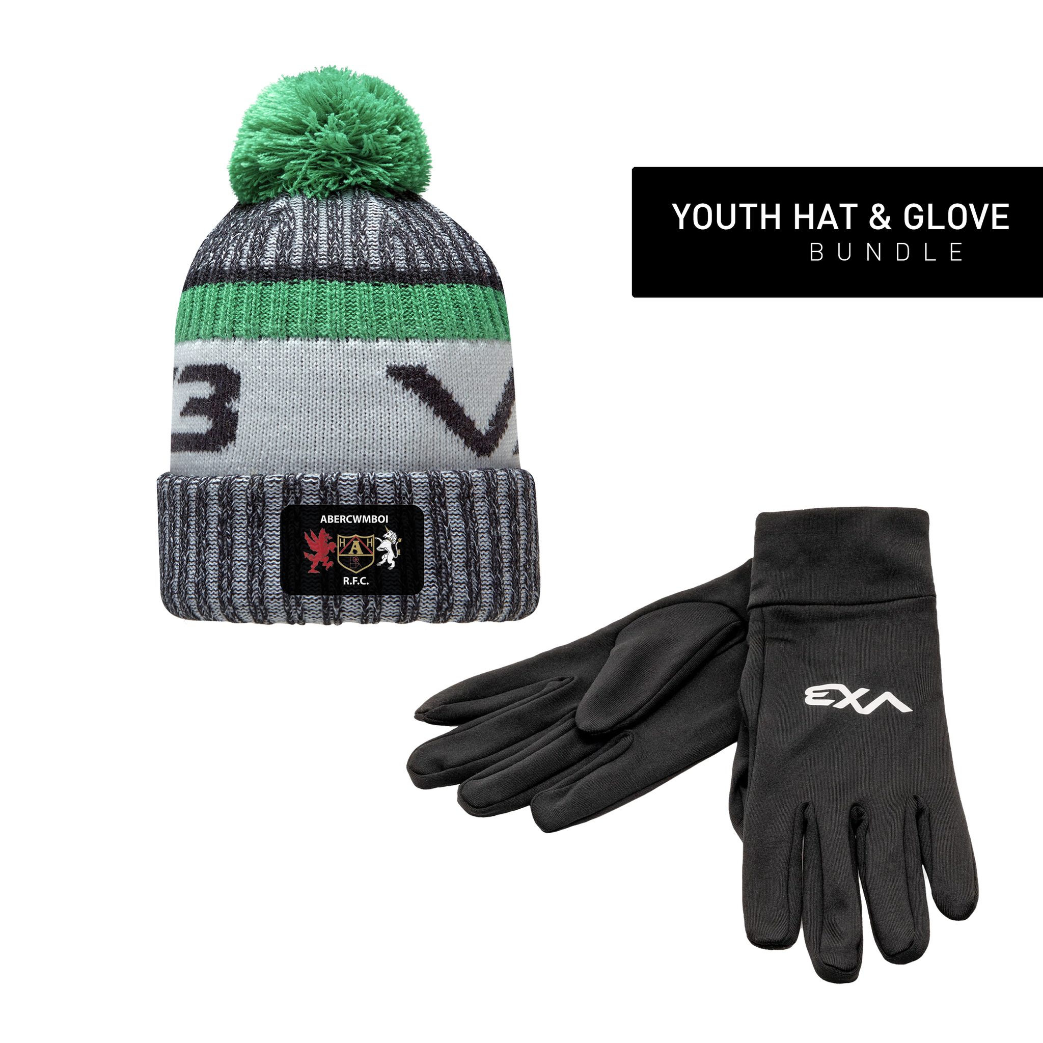 Abercwmboi RFC Youth Hat & Glove Bundle