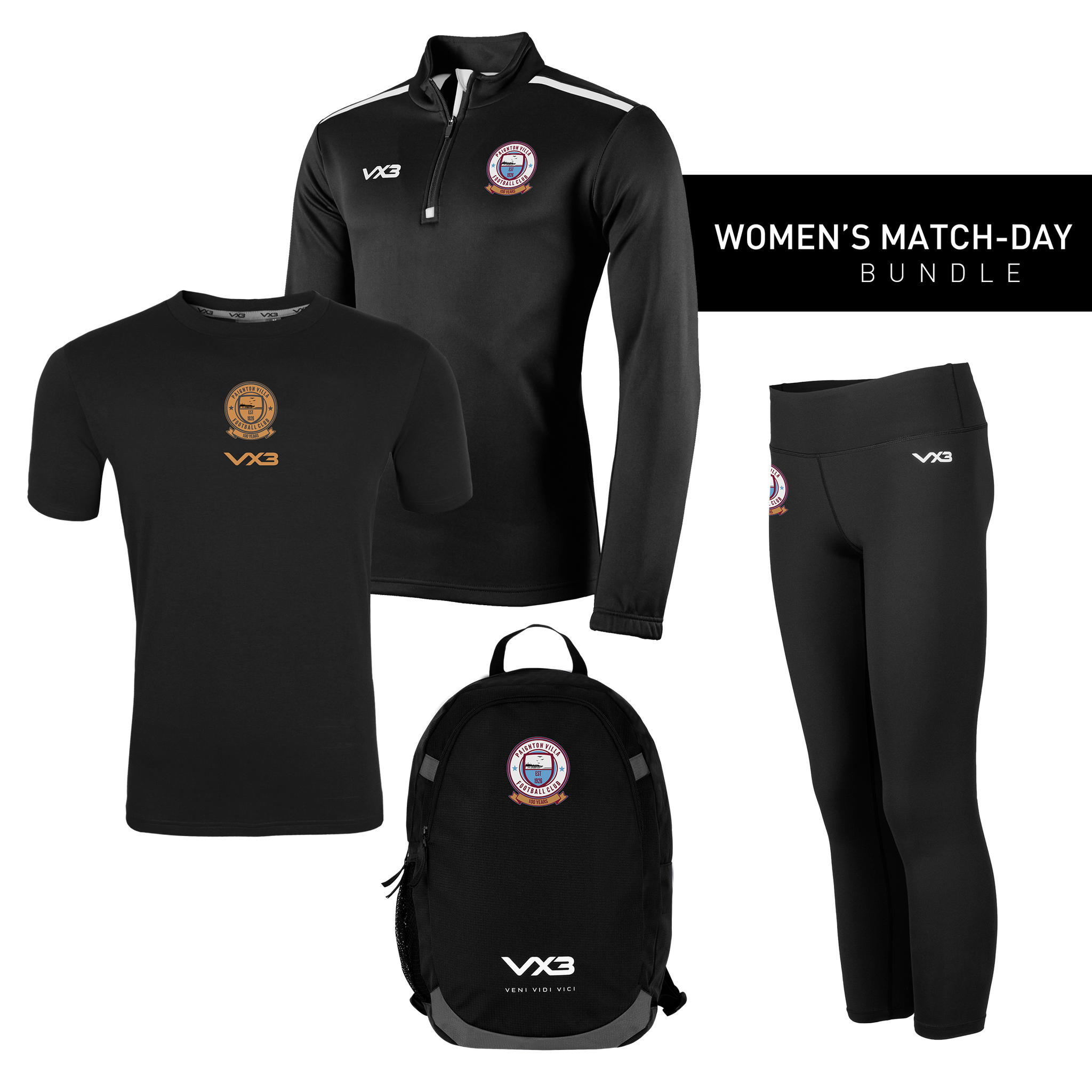 Paignton Villa FC Anniversary Women's Match-Day Bundle