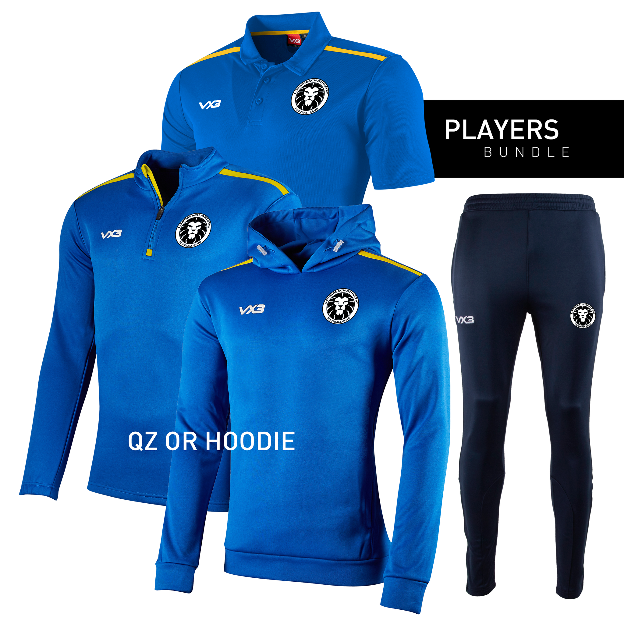 Longreach Athletic FC - Players Bundle (Royal Products)