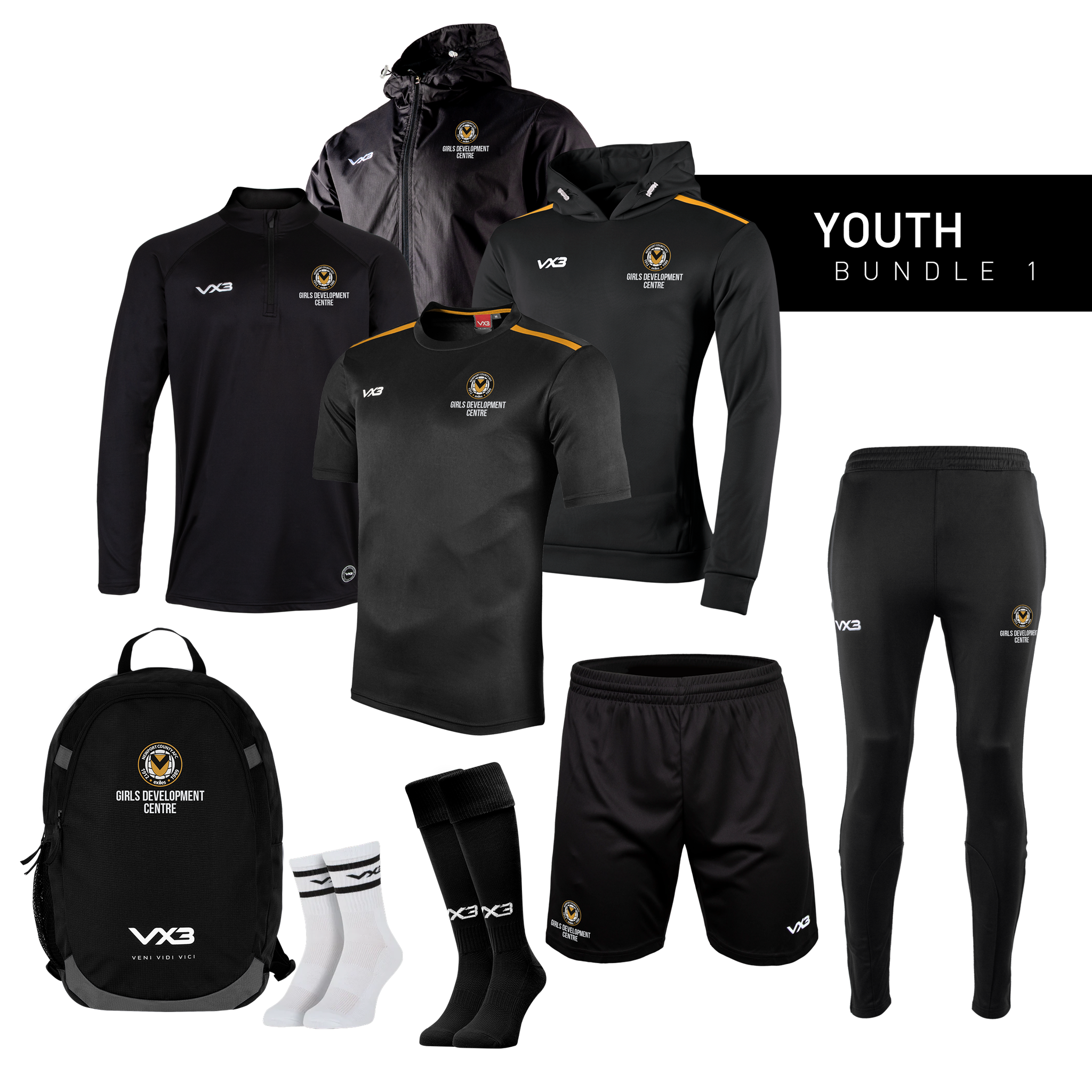 Newport County AFC Girls Development Centre - Youth Bundle 1