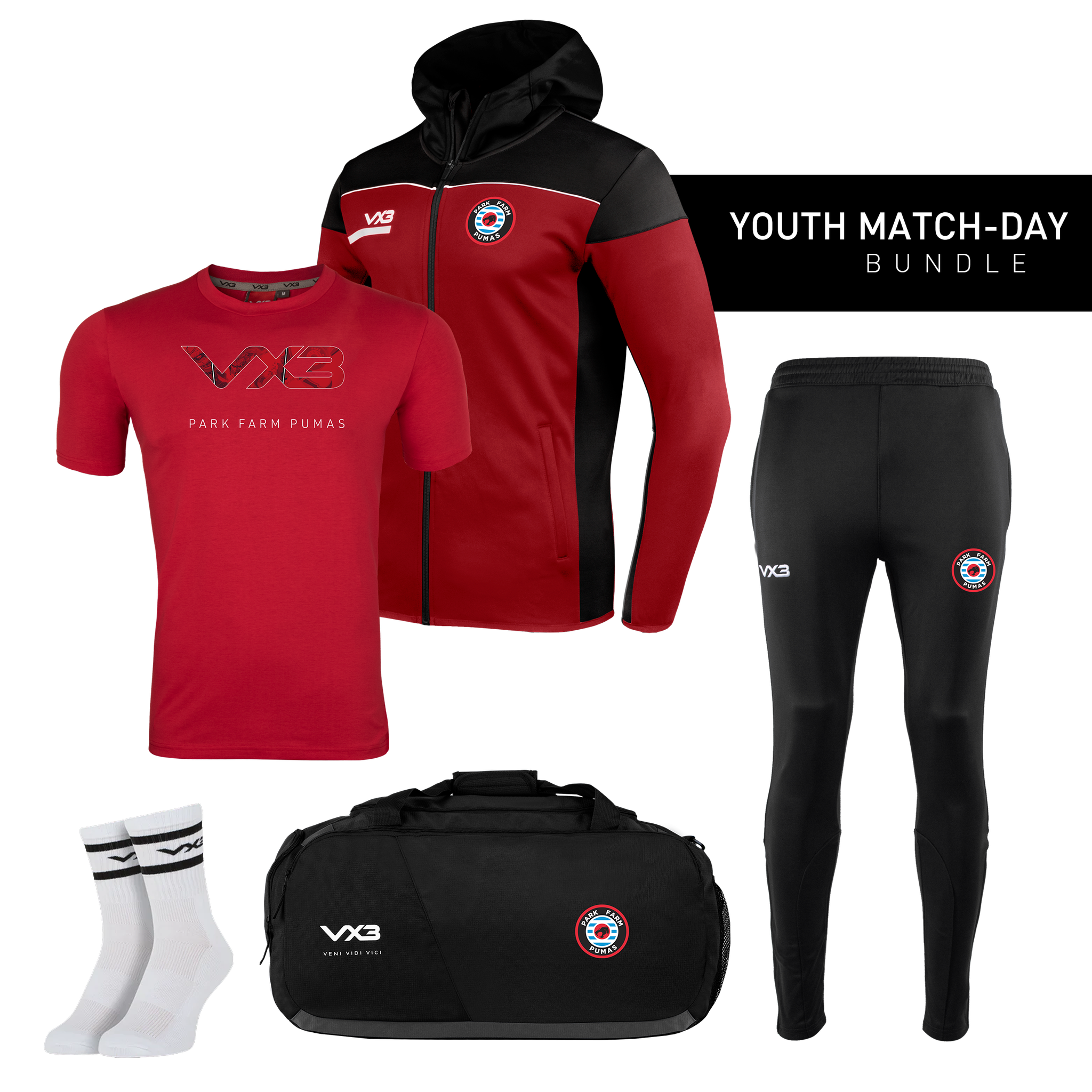 Park Farm Pumas FC Youth Match-Day Bundle