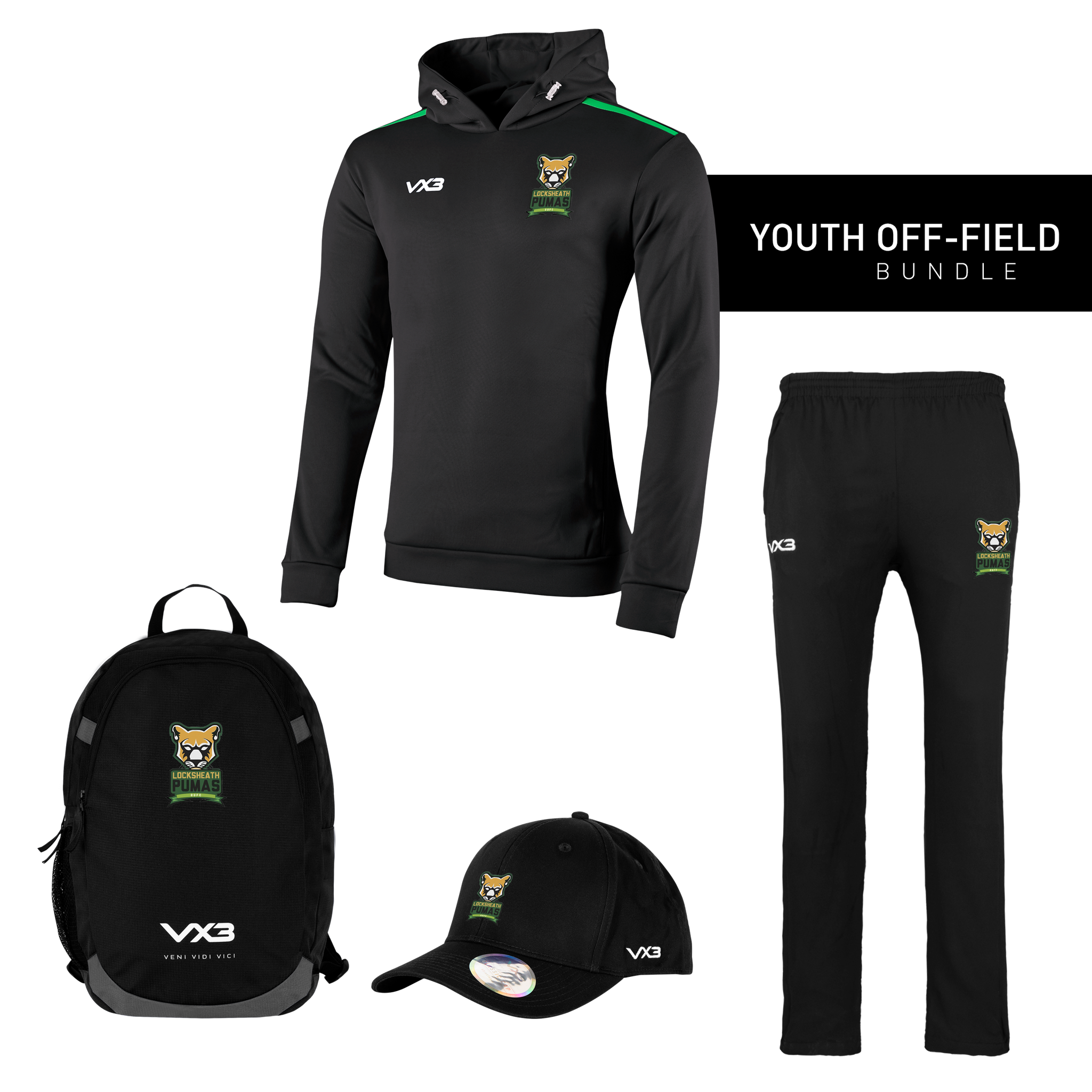 Locksheath Pumas Rugby Club Youth Off-Field Bundle