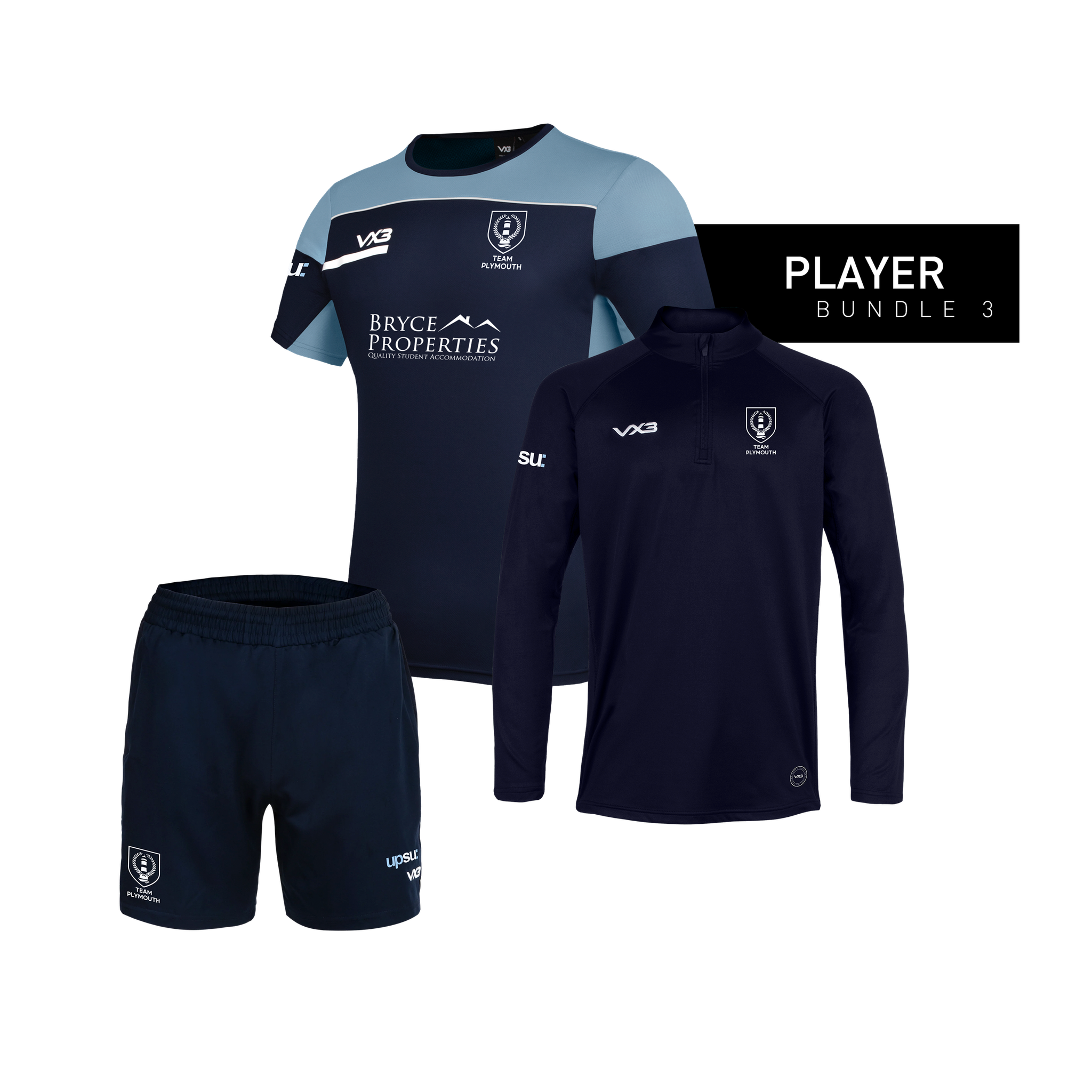 Plymouth University Men's Rugby Player Bundle 3 – VX3
