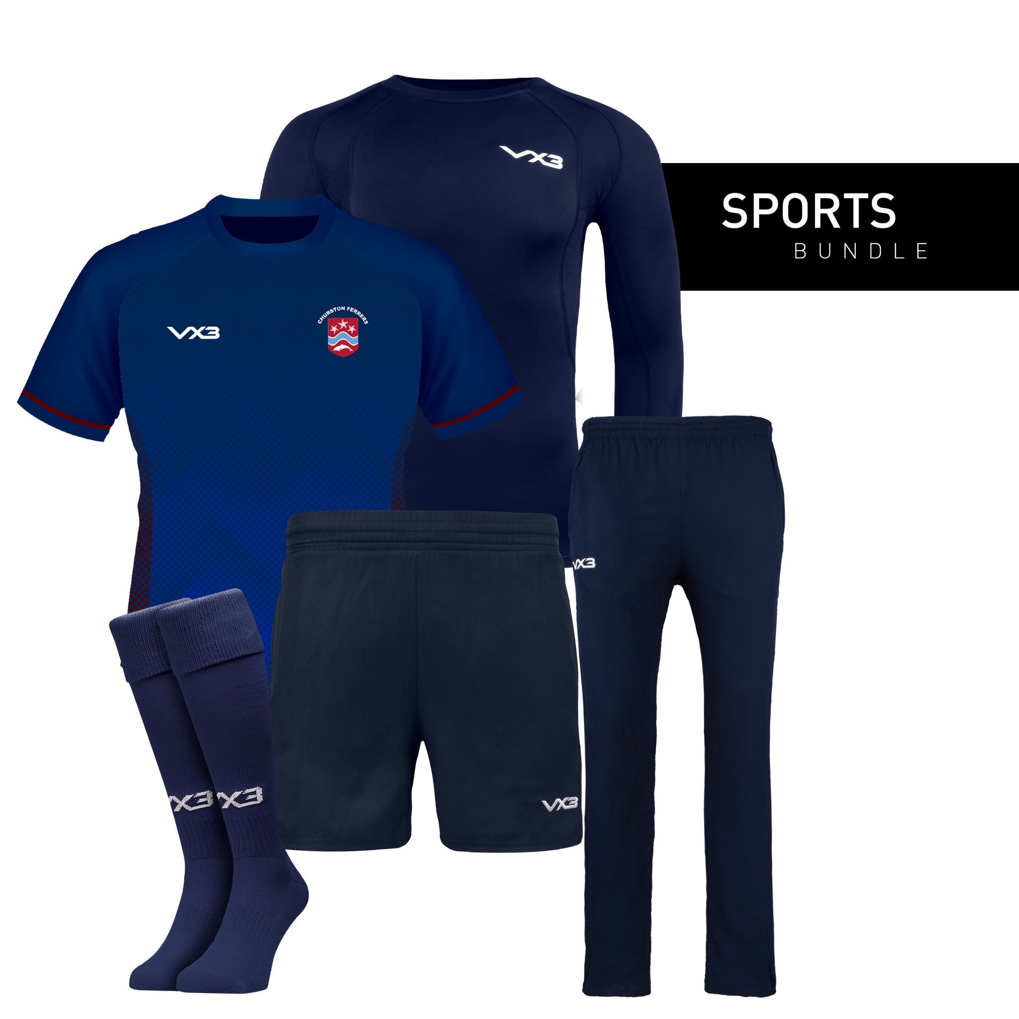 Churston Ferrers Grammar School - Sports Bundle Year 8-10 (Boys) (Adult Sizes)