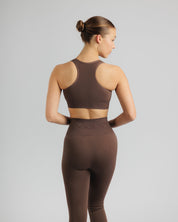 Spira Seamless Bra and Legging Set Chocolate