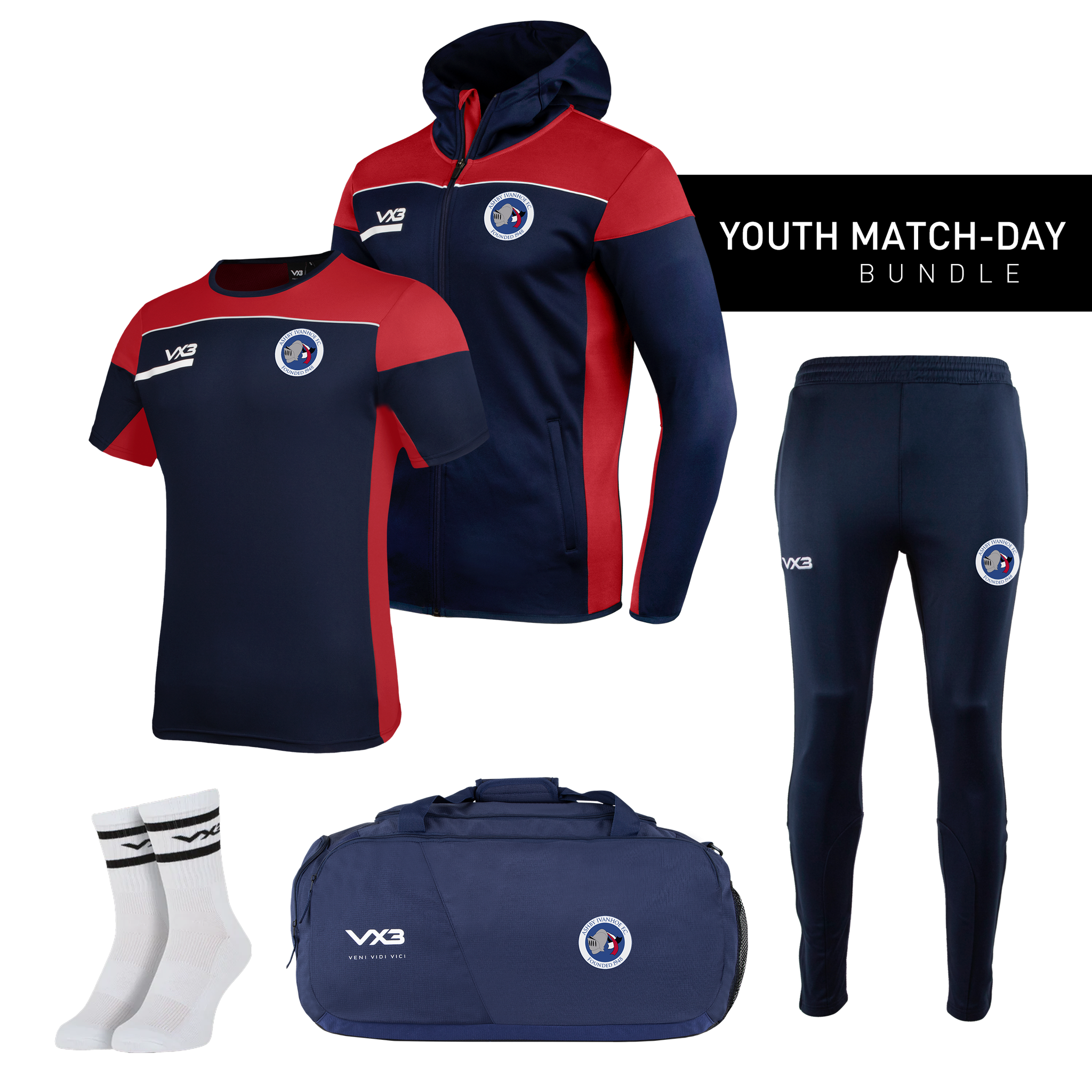 Ashby Ivanhoe FC Youth Match-Day Bundle