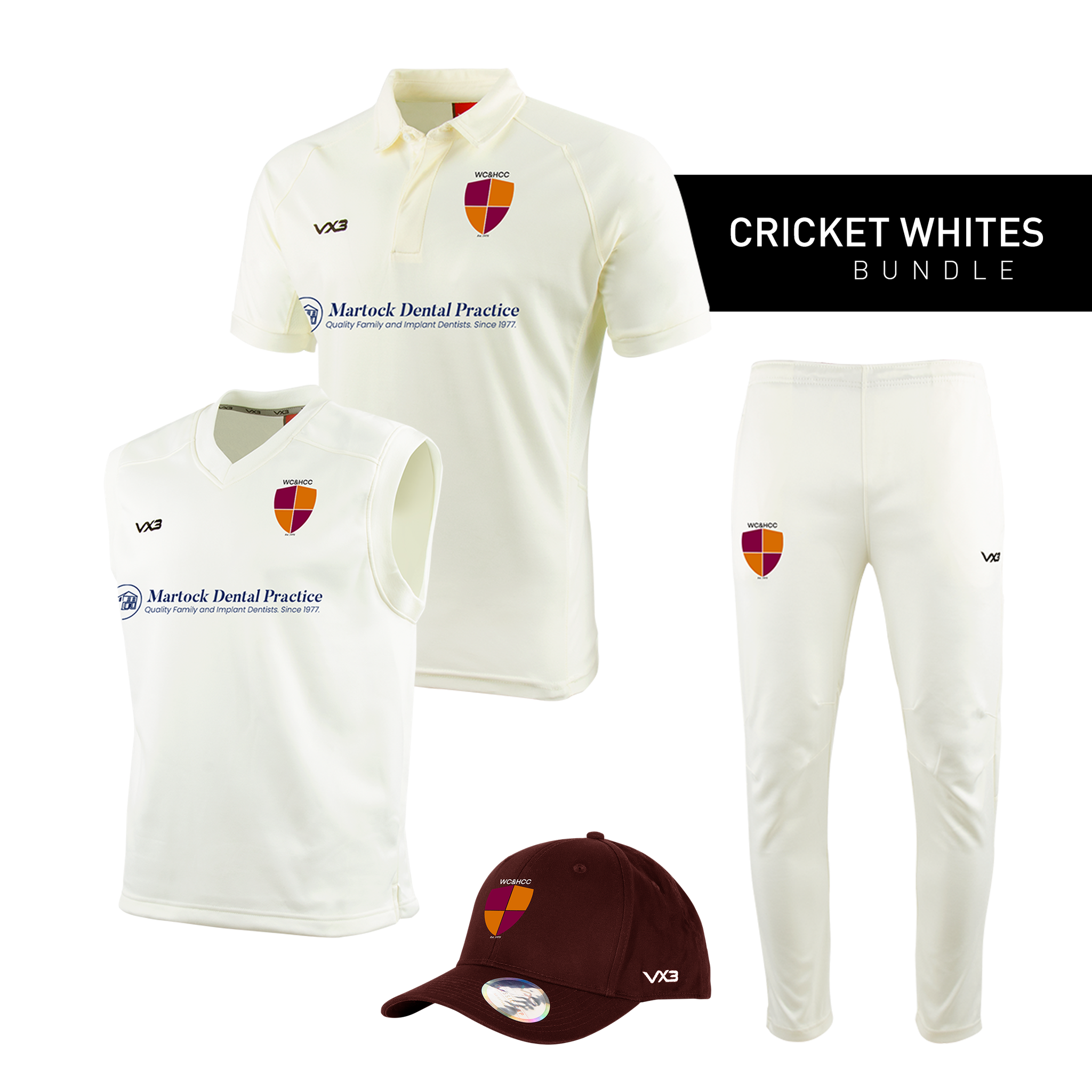 West Coker and Hardington Cricket Club - Whites Bundle