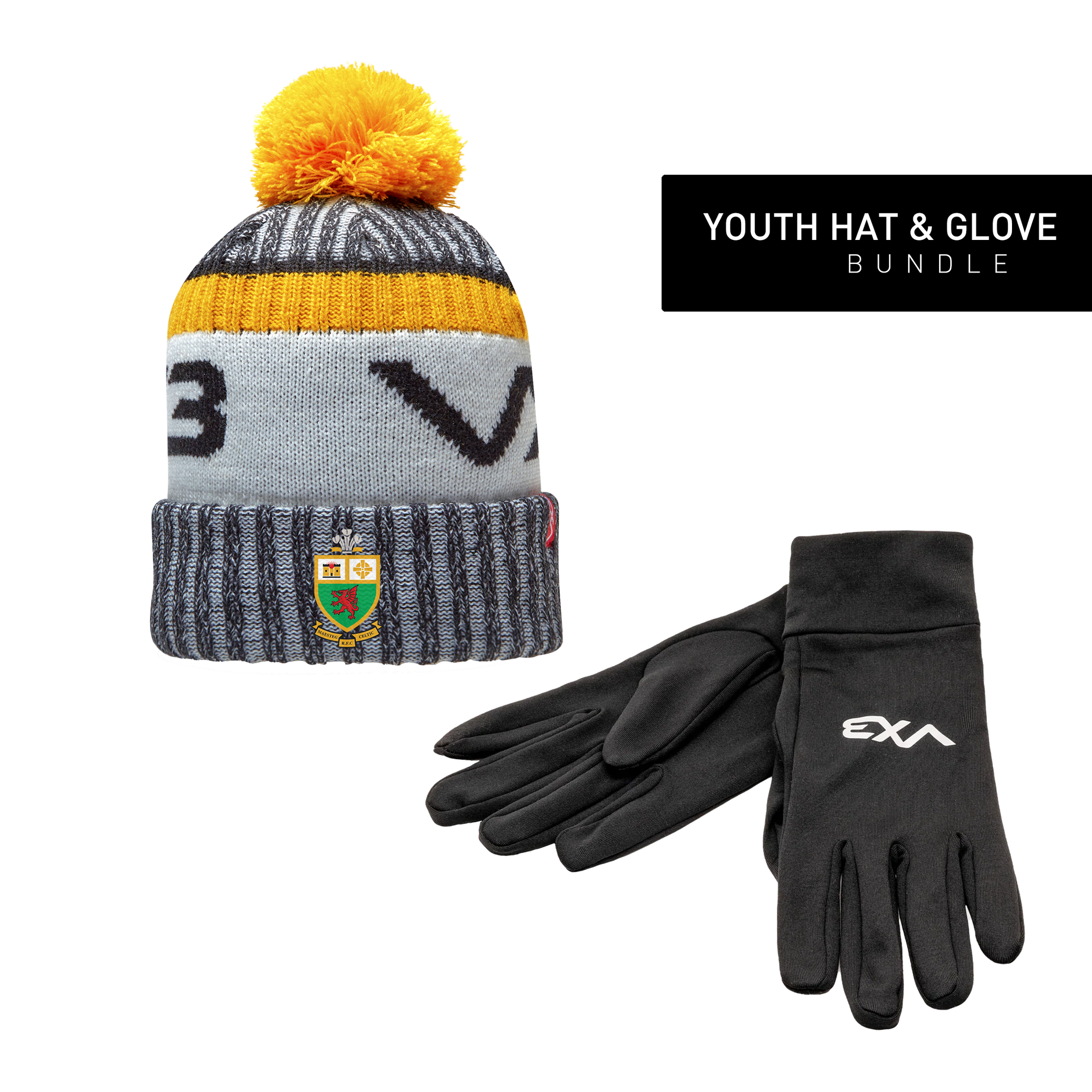 Maesteg Celtic RFC Youth Hat & Glove Bundle