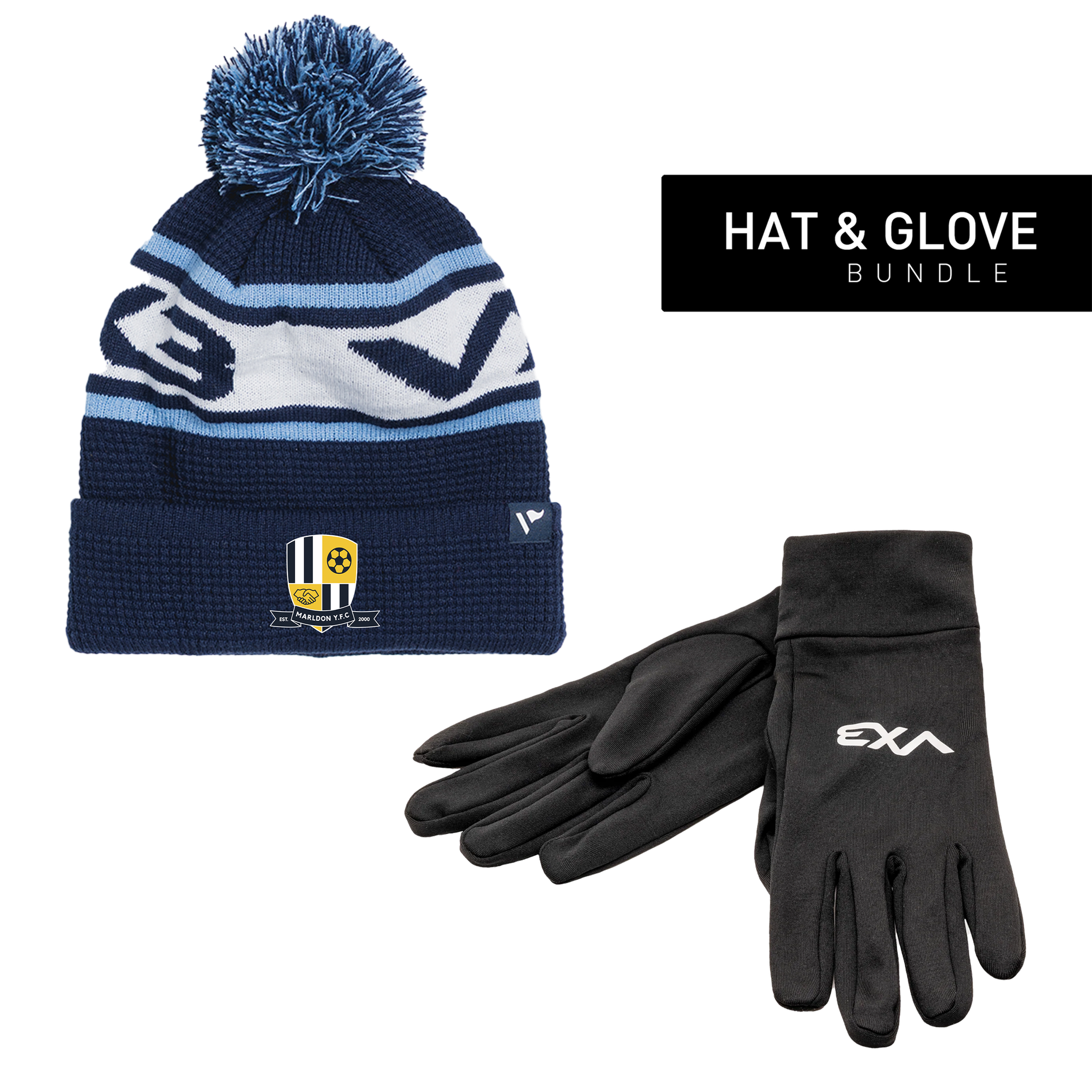 Marldon FC Hat & Glove Bundle