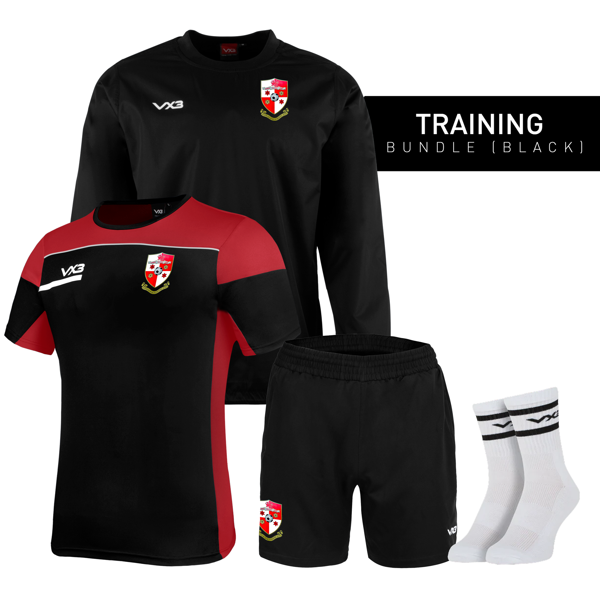 Godrergraig Athletic AFC - Training Bundle (Black)