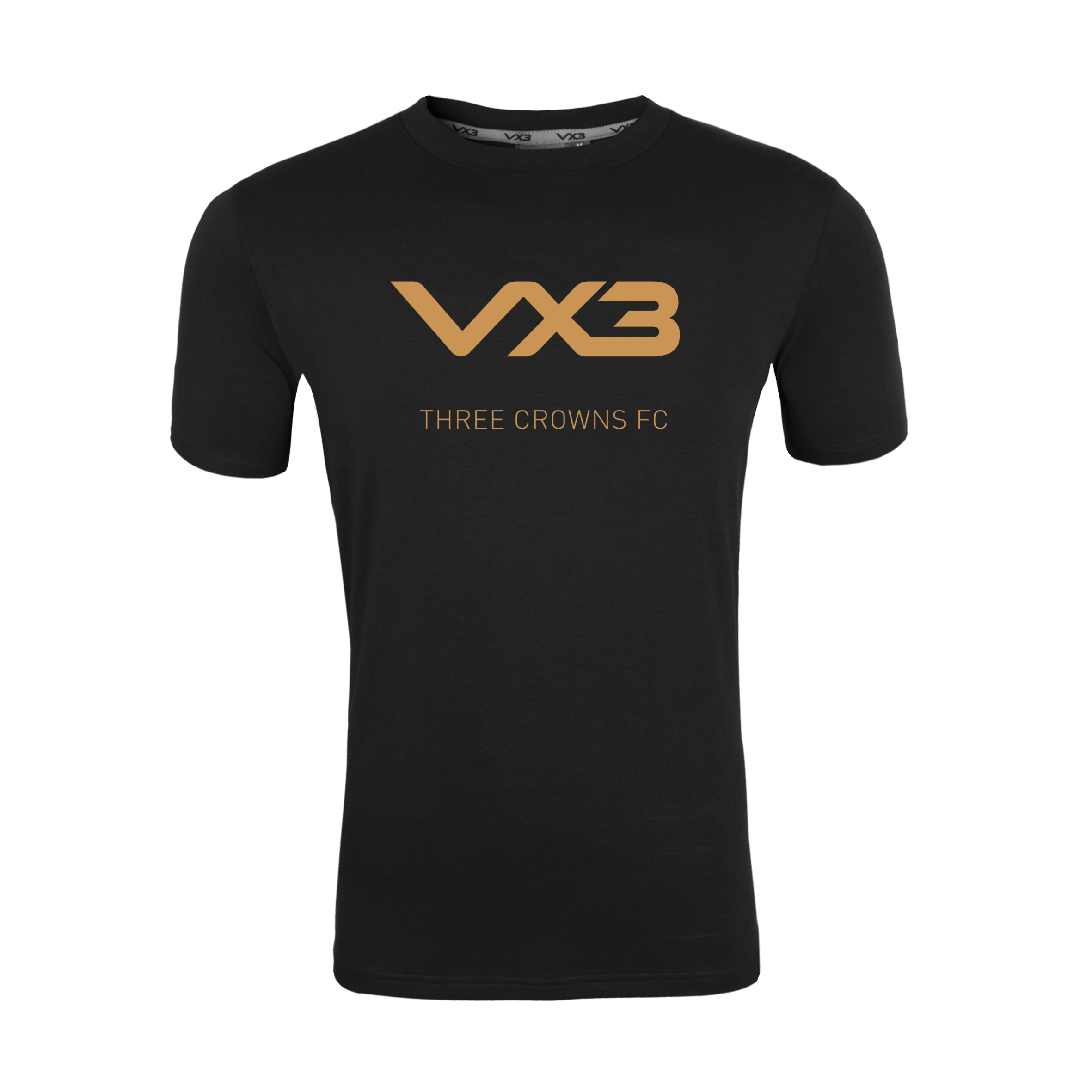 Three Crowns FC Black Invicta Club Tee