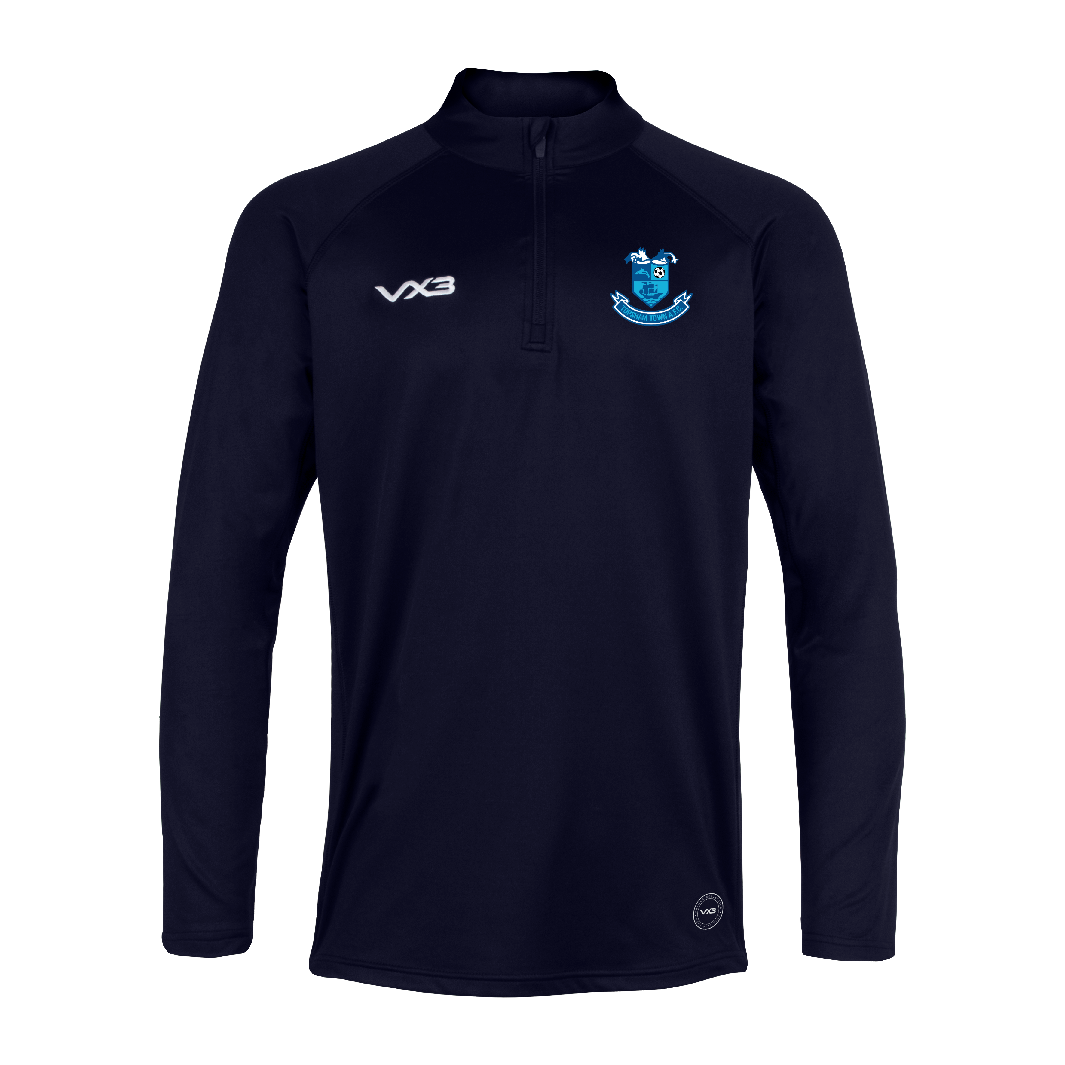 Topsham Town FC Navy Primus Quarter Zip