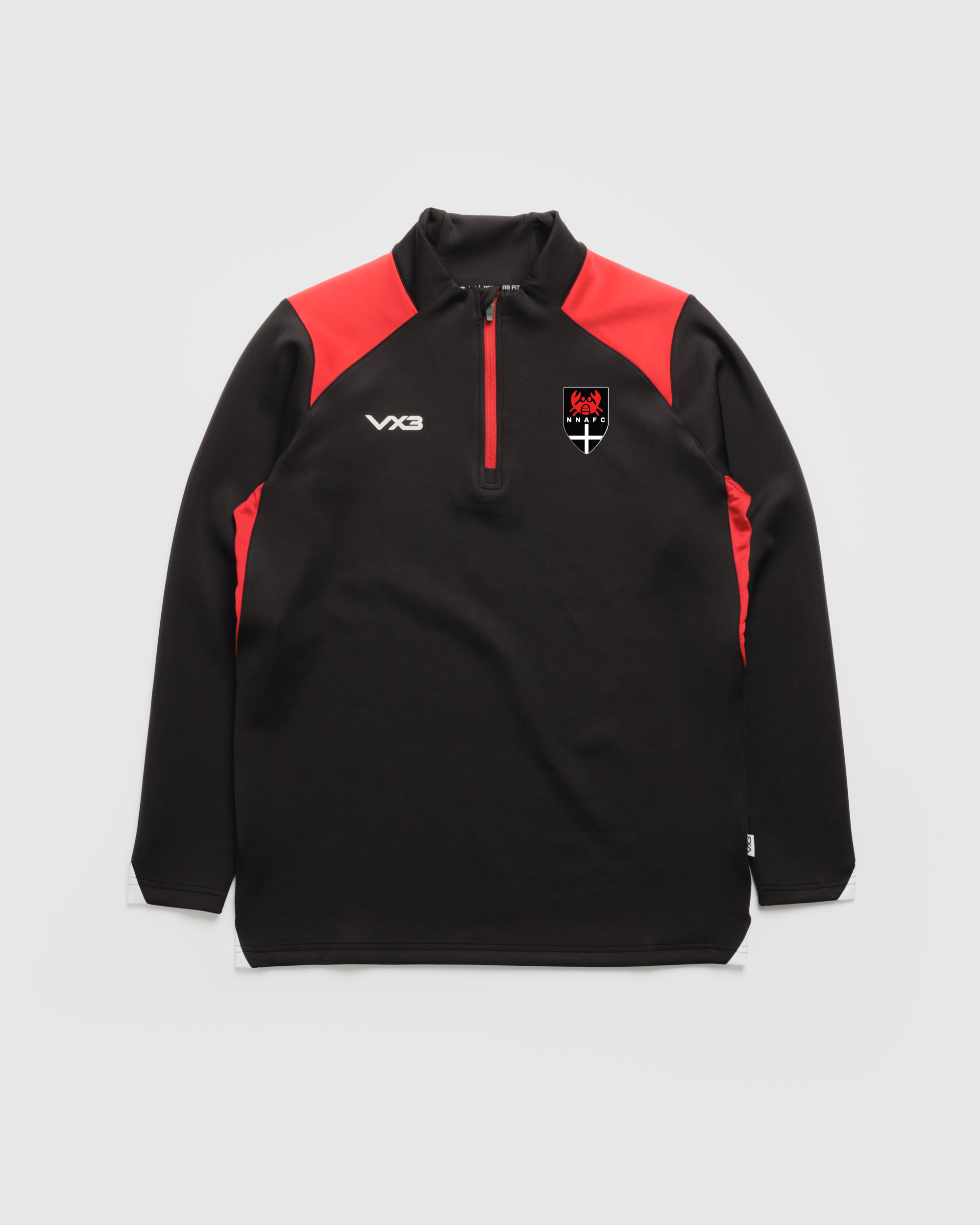 Newlyn Non-Athletico Vertex Quarter Zip -Black/Red/White