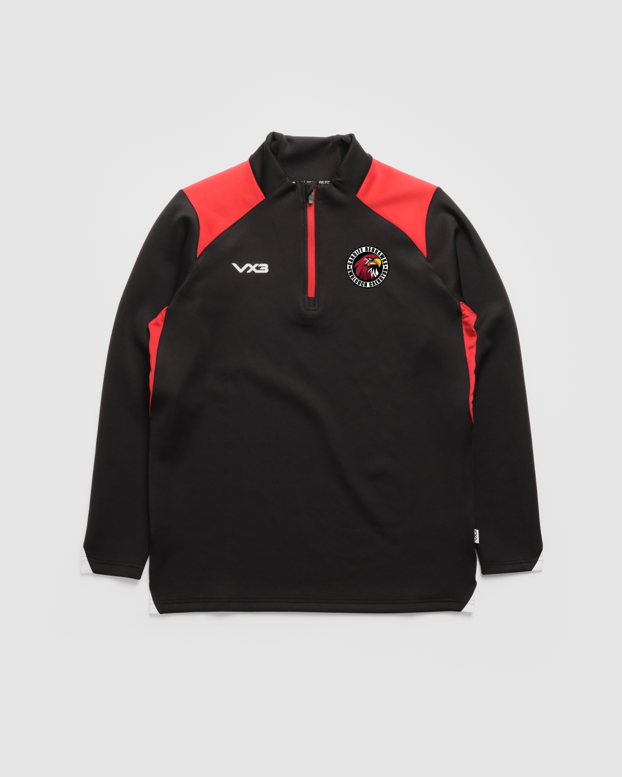 Red Hawks Ice Hockey Vertex Quarter Zip -Black/Red/White