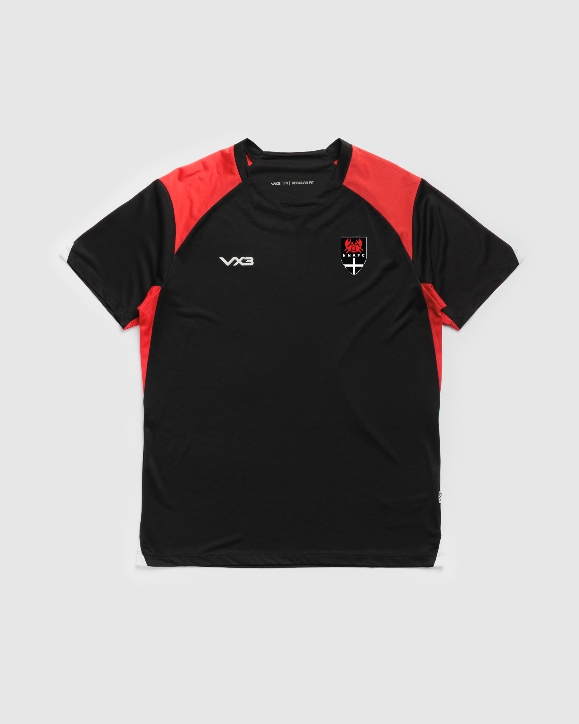 Newlyn Non-Athletico Vertex Tee -Black/Red/White
