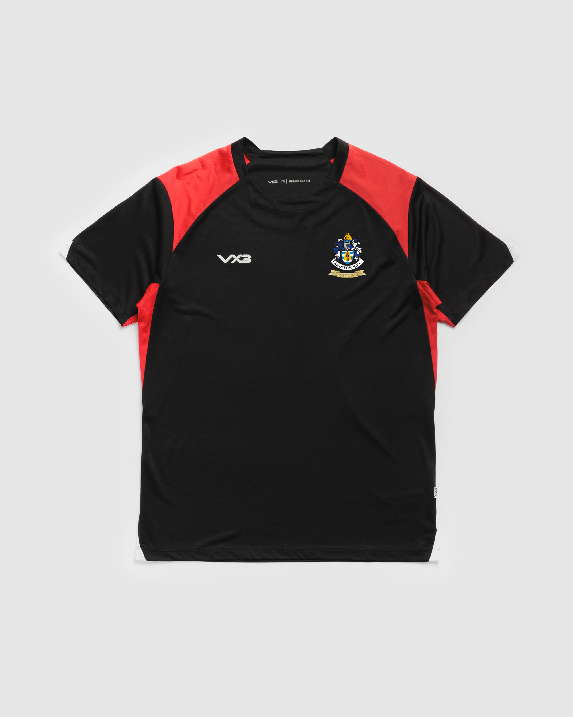 Paignton RFC  Vertex Youth Tee -Black/Red/White