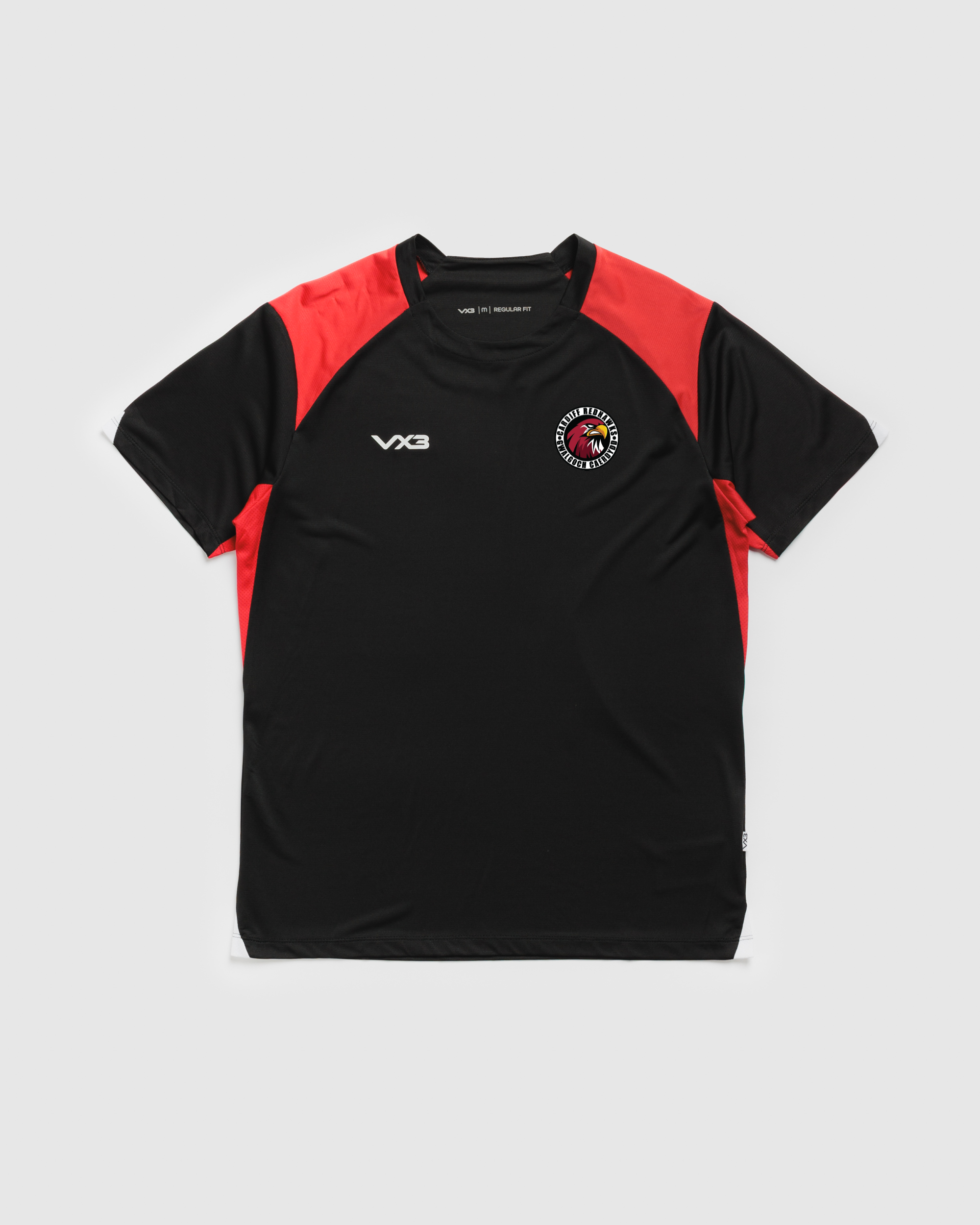 Red Hawks Ice Hockey Vertex Tee -Black/Red/White