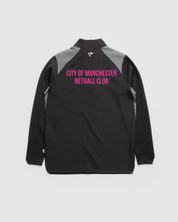 City of Manchester Netball Vertex Quarter Zip -Black/Grey/White