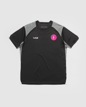 City of Manchester Netball Vertex Tee -Black/Grey/White