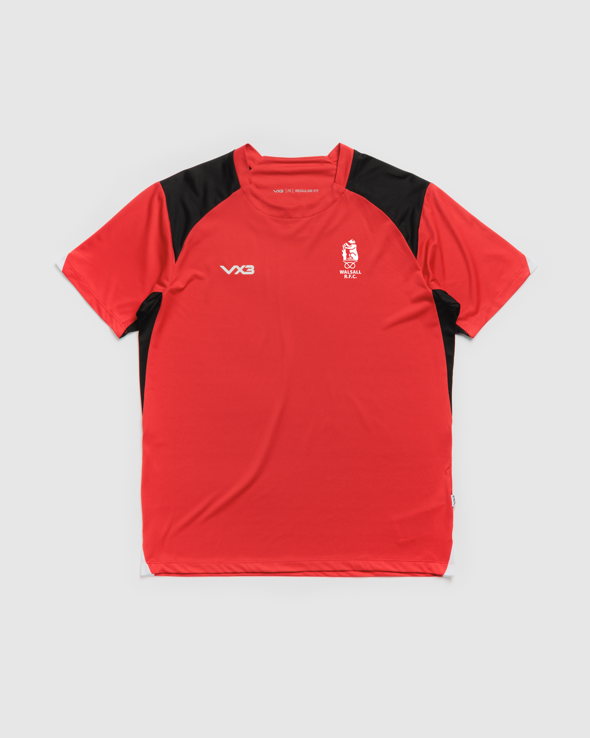 Walsall RFC Vertex Tee -Red/Black/White