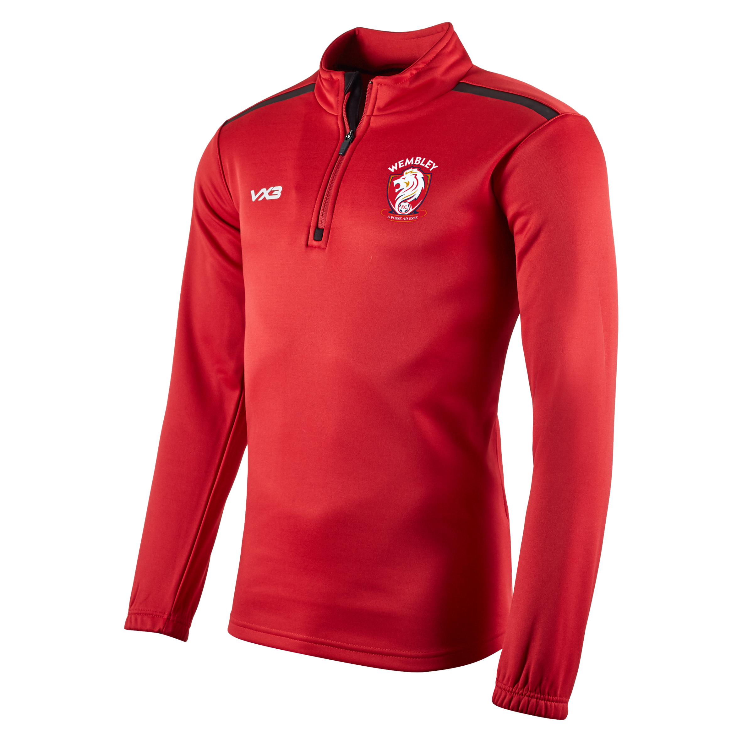 Wembley FC Red Fortis Quarter Zip Sweat