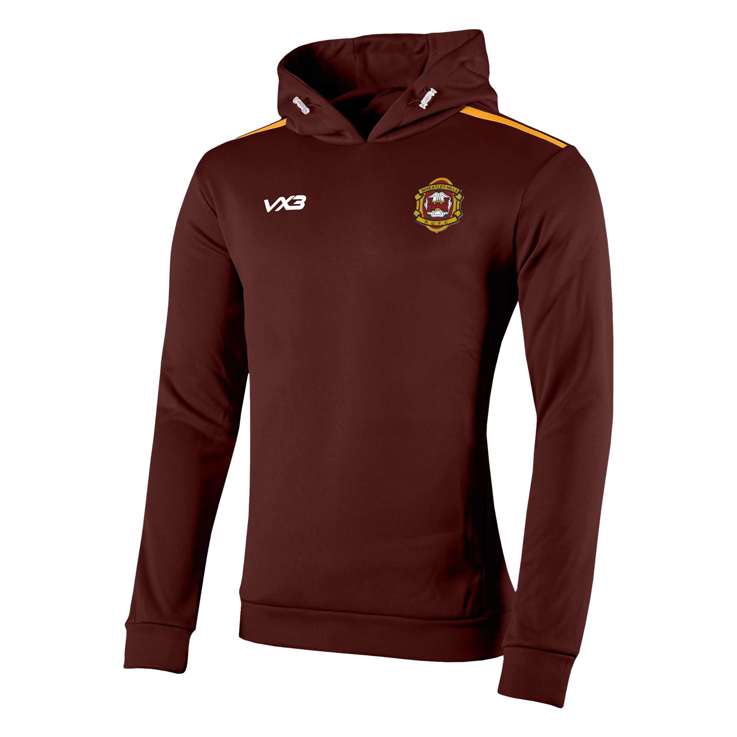 Wheatley Hills RUFC Fortis Hoodie Maroon/Amber