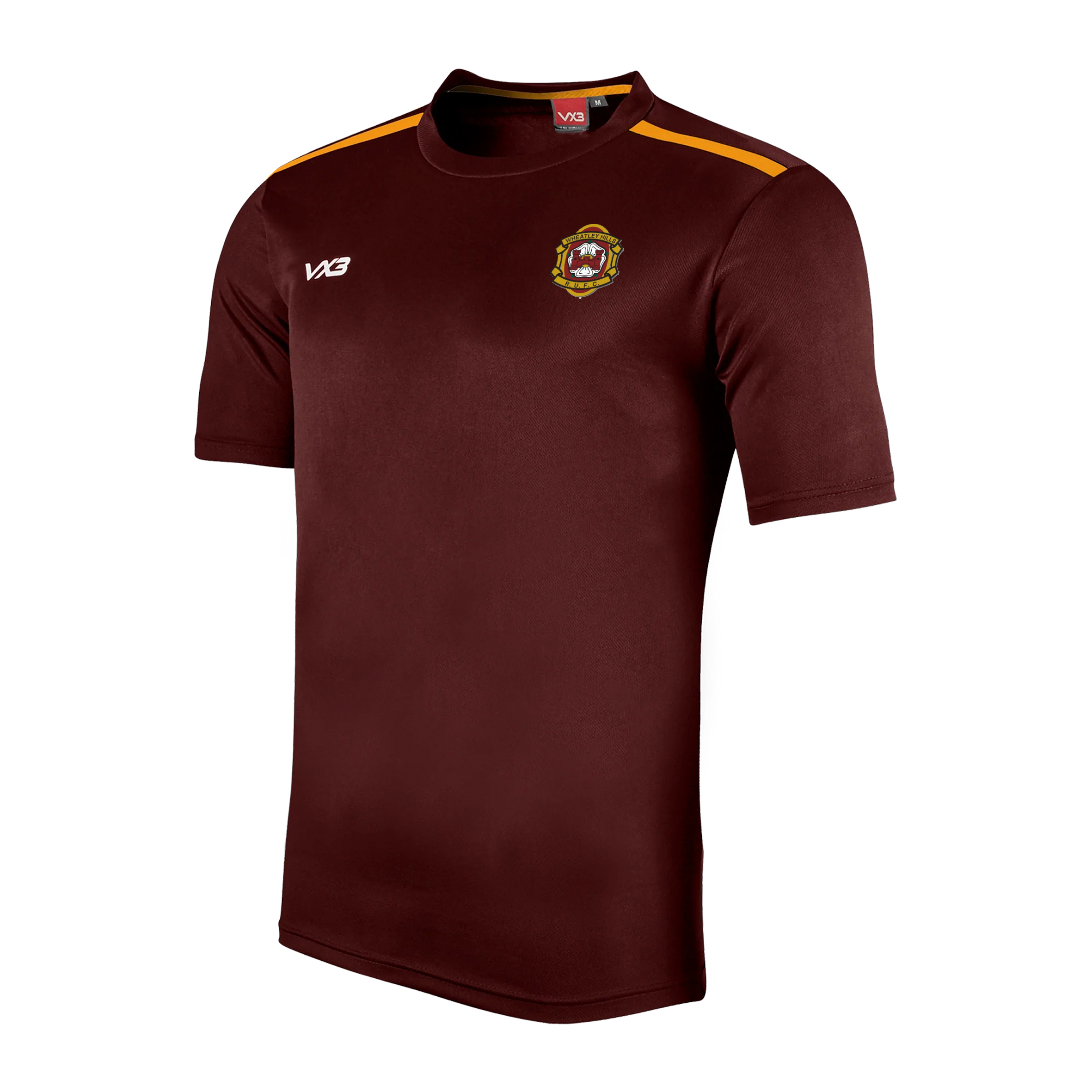 Wheatley Hills RUFC Fortis Youth Tee Maroon/Amber