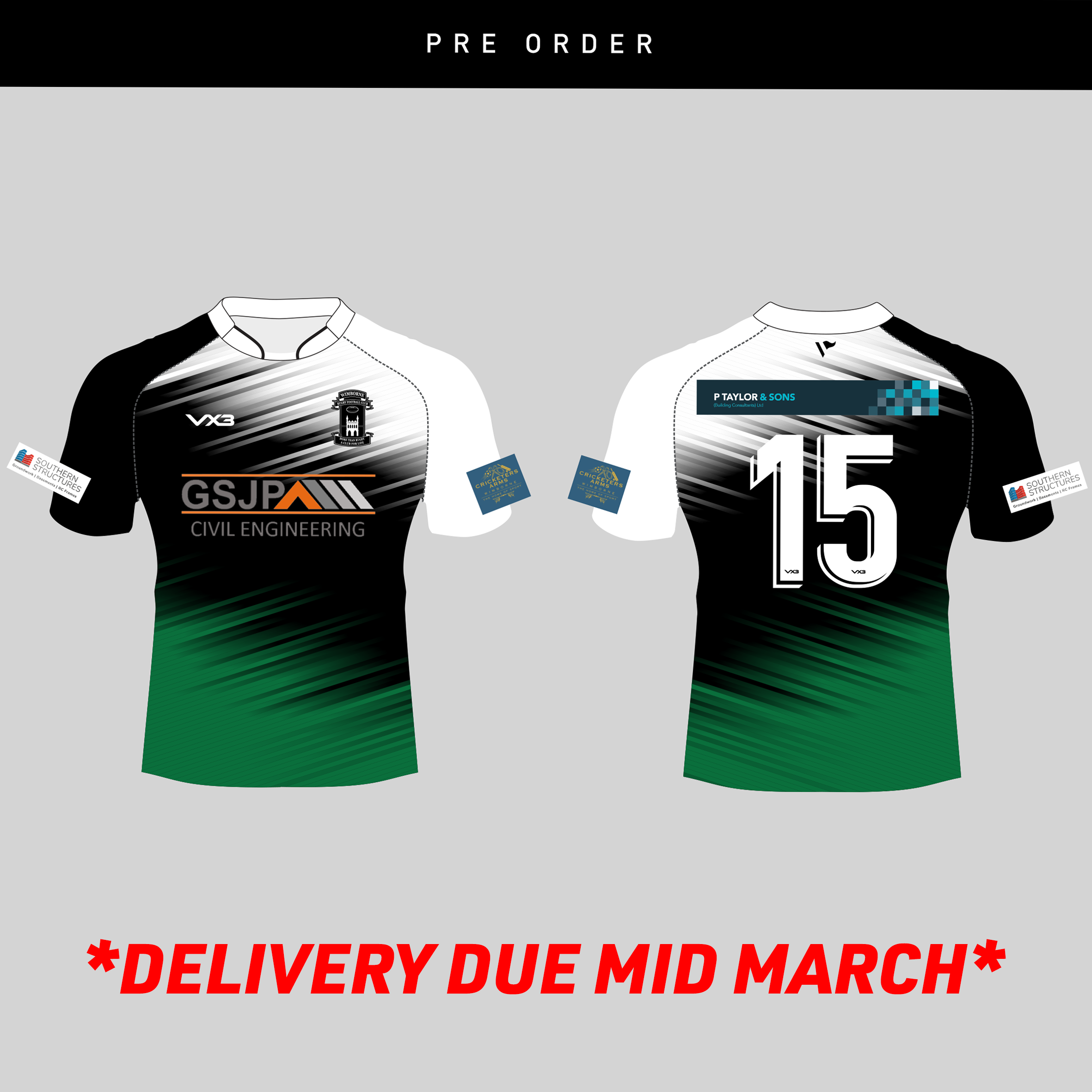 Wimborne RFC - Youth Playing Shirt