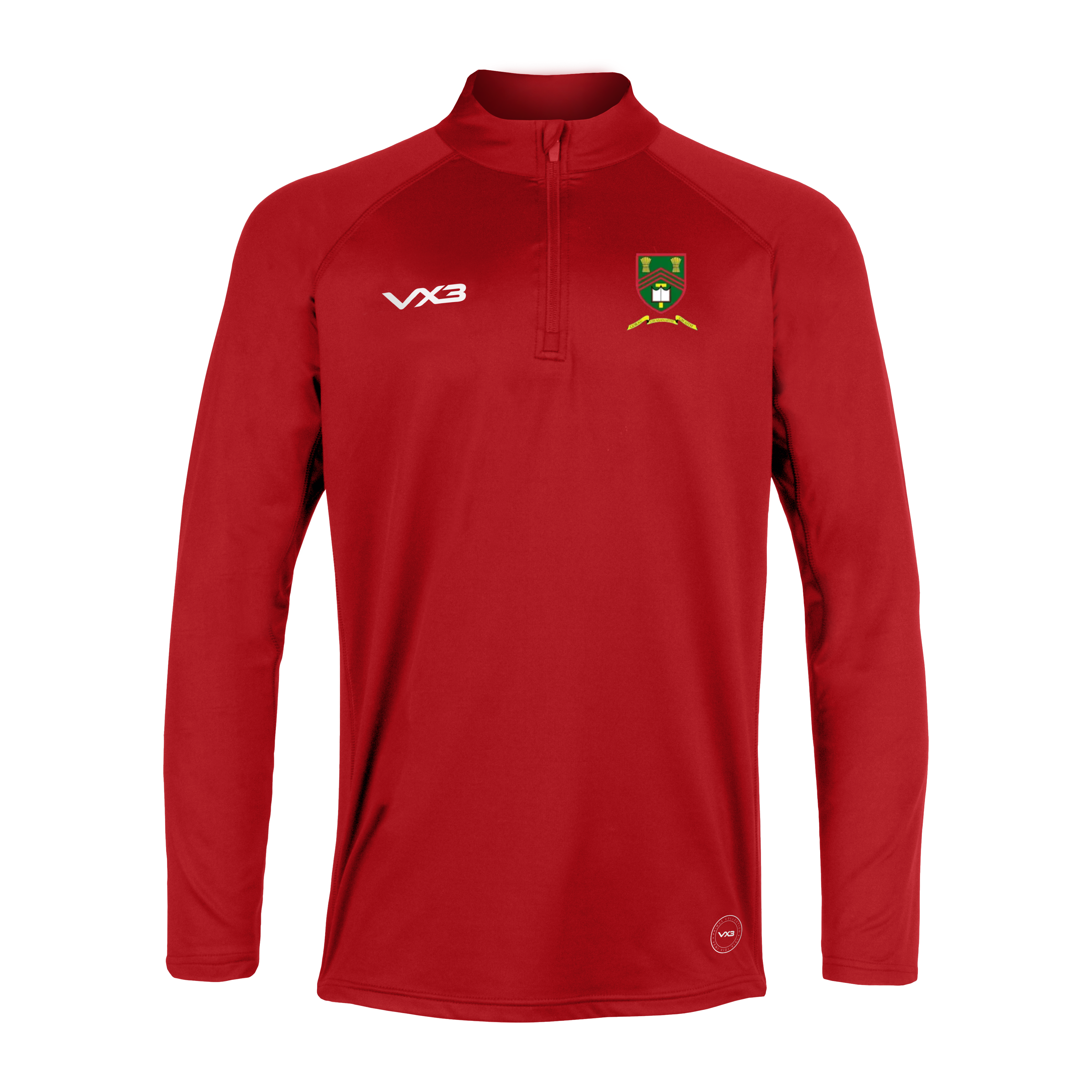 Ysgol Llanhari Primus Quarter Zip Red