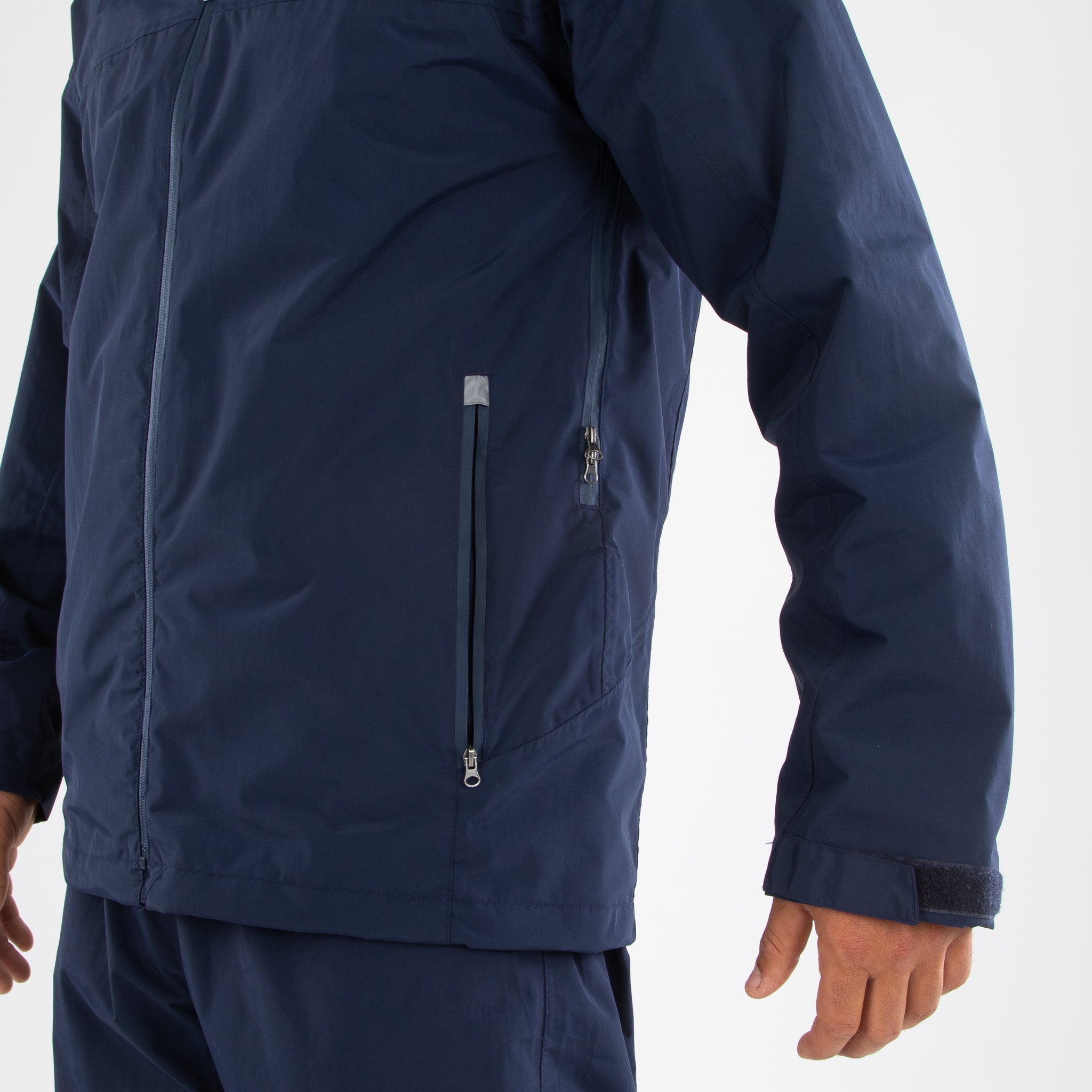 VX3 Protego Waterproof Jacket Navy Side Pockets