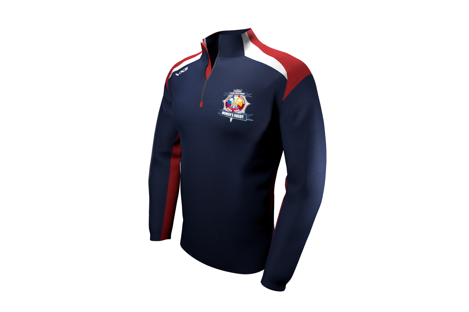 The Niners Welsh Women's Police Rugby Novus Half Zip Sweat