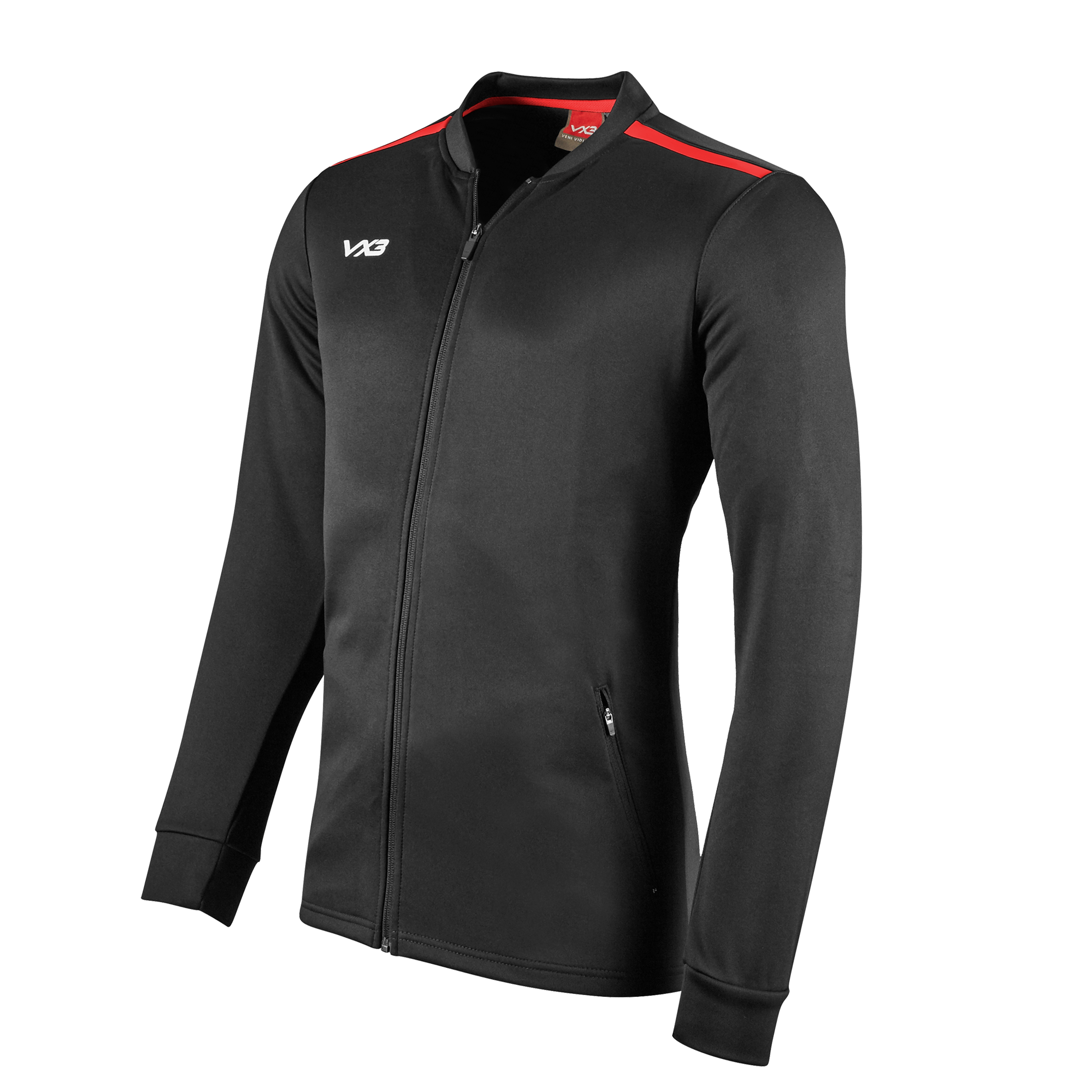 Fortis Youth Presentation Jacket Black/Red