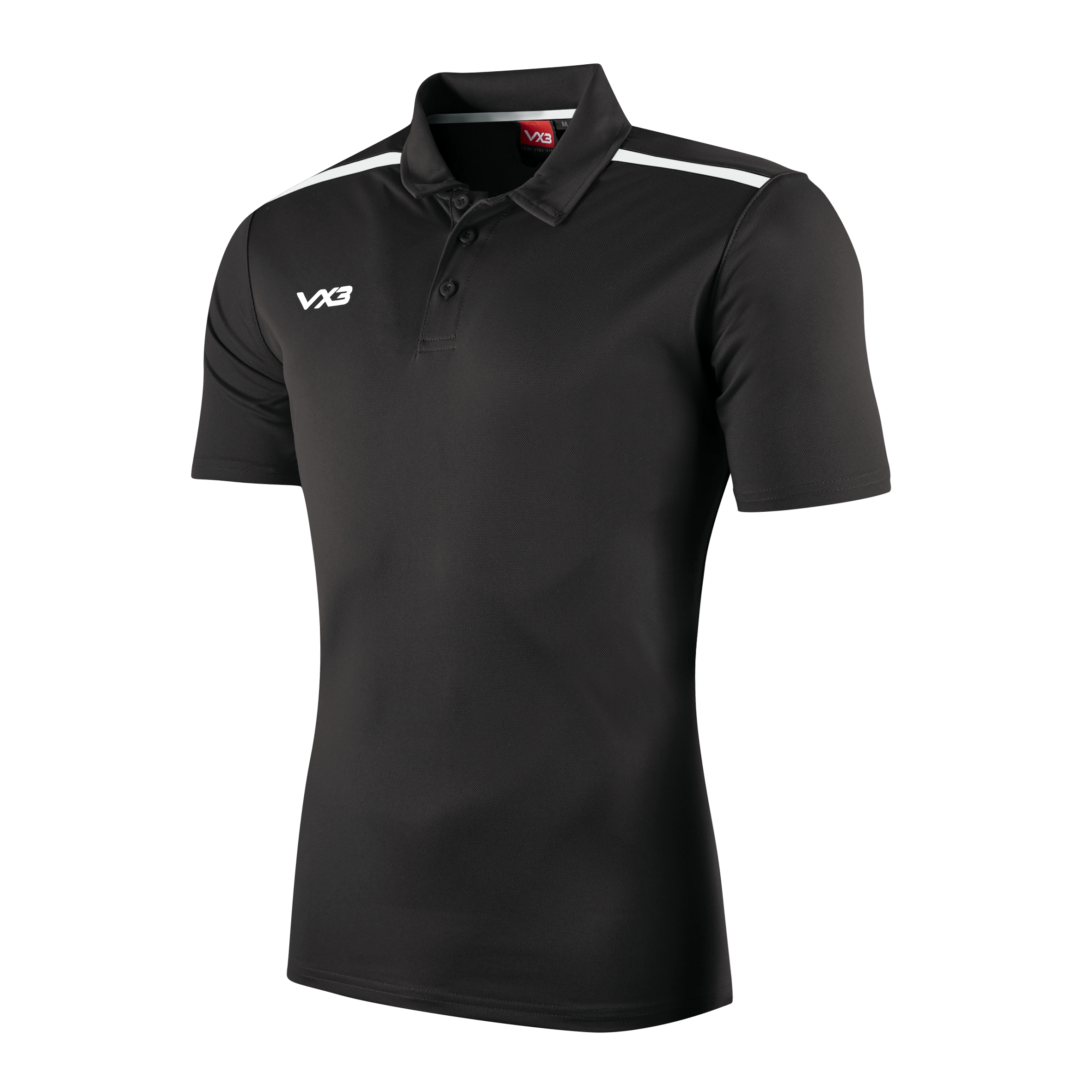 Fortis Youth Polo Black/White