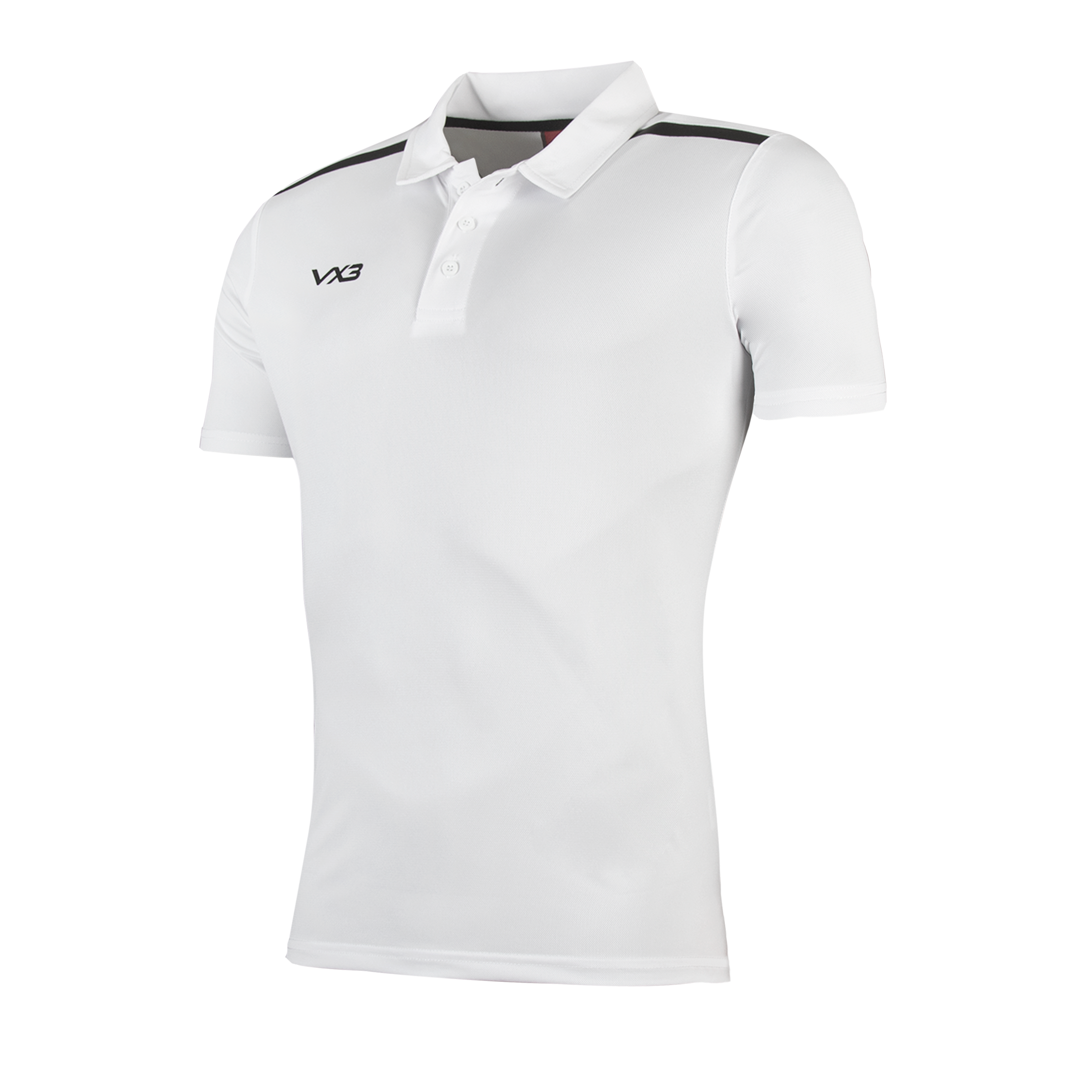 Fortis Youth Polo White/Black