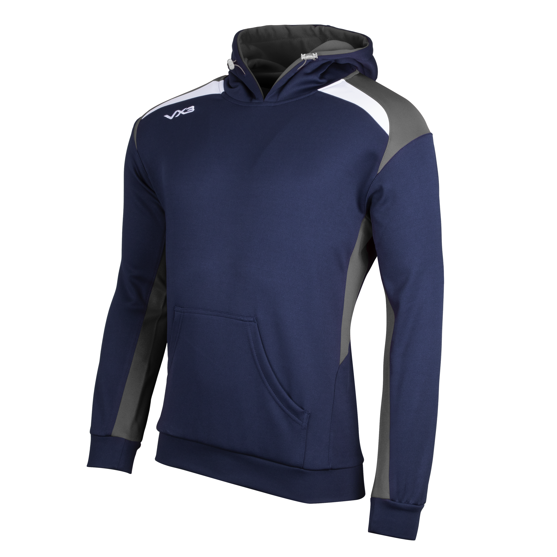Novus Youth Hoodie Navy/Dark Grey/White