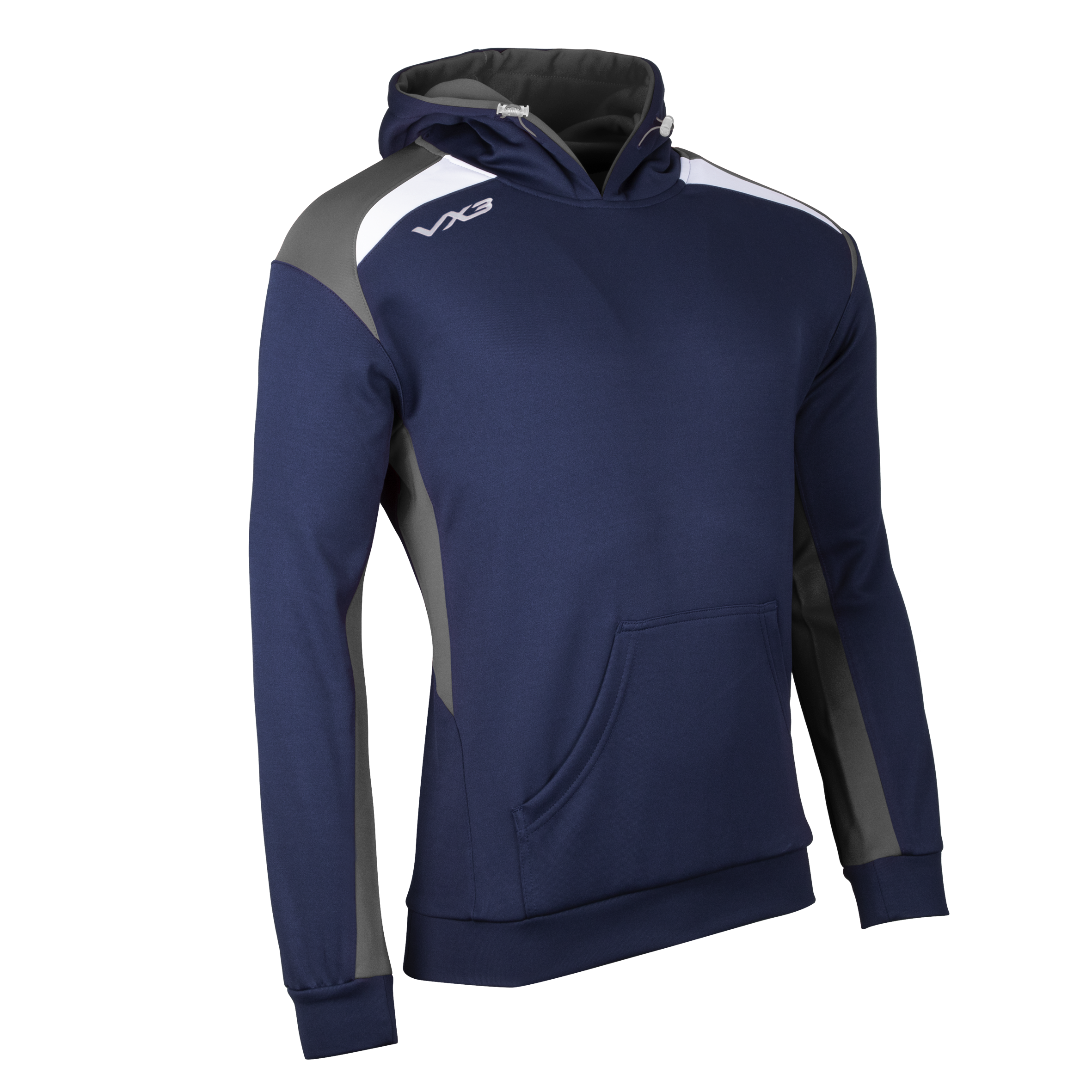 Novus Youth Hoodie Navy/Dark Grey/White