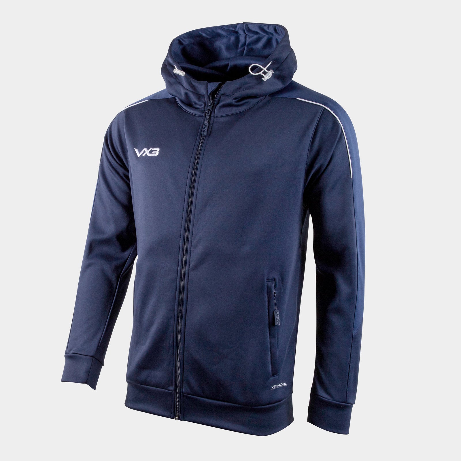 Pro Full Zip Hoodie Navy