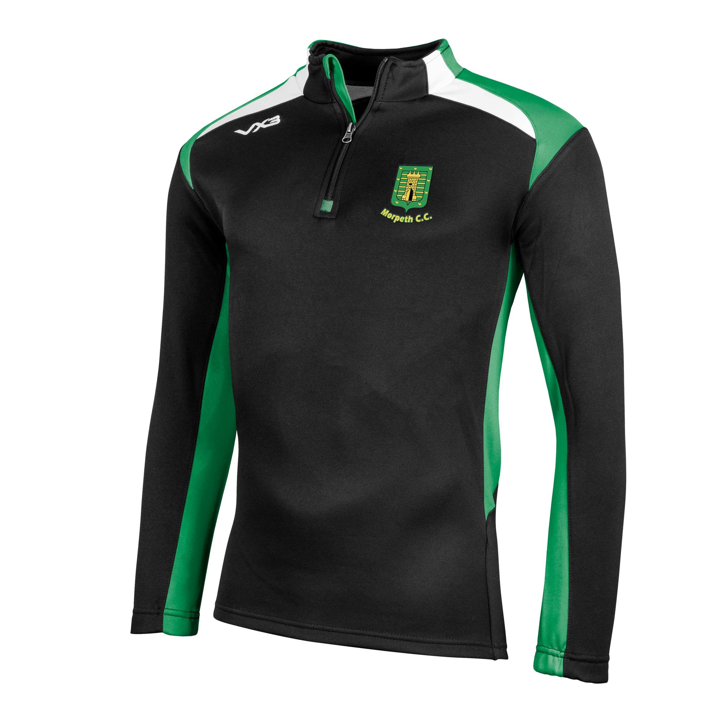 Morpeth Cricket Club Novus Youth Half Zip Sweat