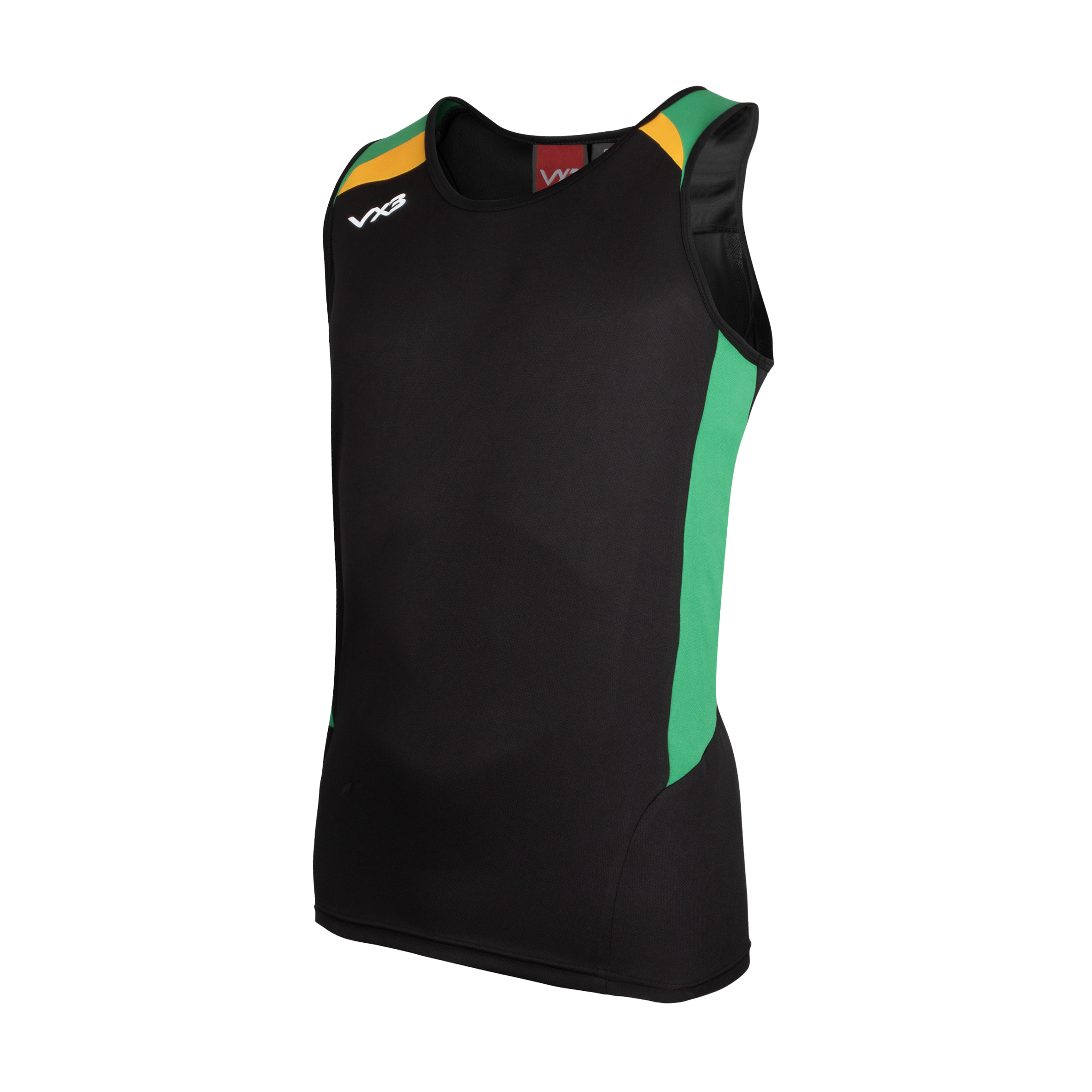 Novus Racerback Vest Black/Emerald/Amber