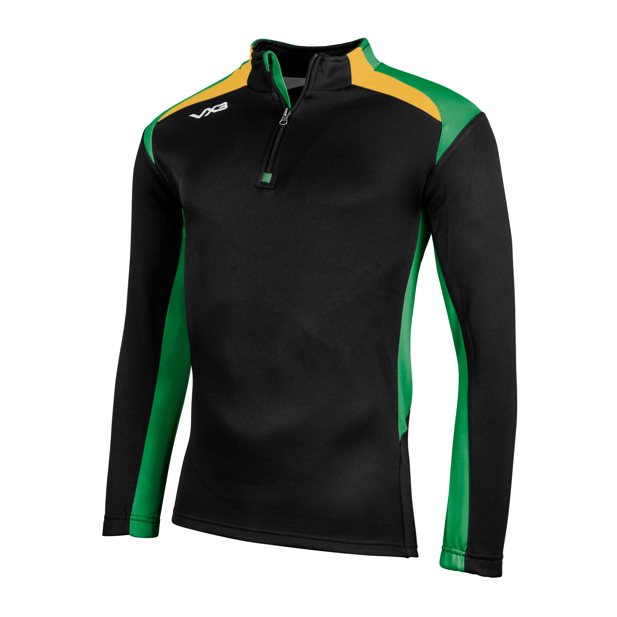 Novus Half Zip Sweat Black/Emerald/Amber