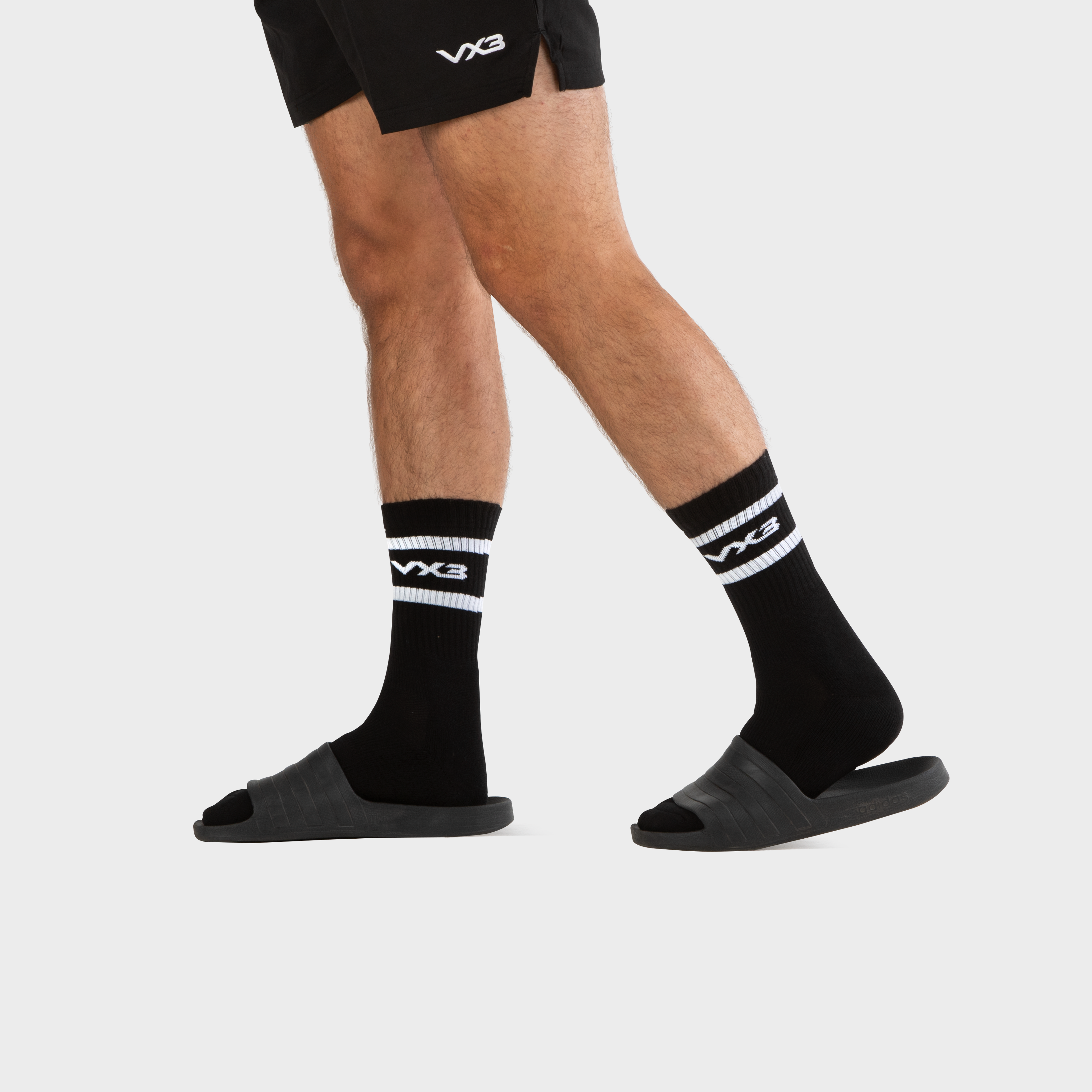 Logo Crew Sock Black