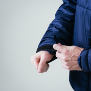 Omega Puffer Jacket Navy/Black Adjustable Velcro Strap