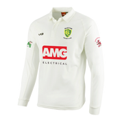 Burton CC Cricket Whites Youth L/S Shirt