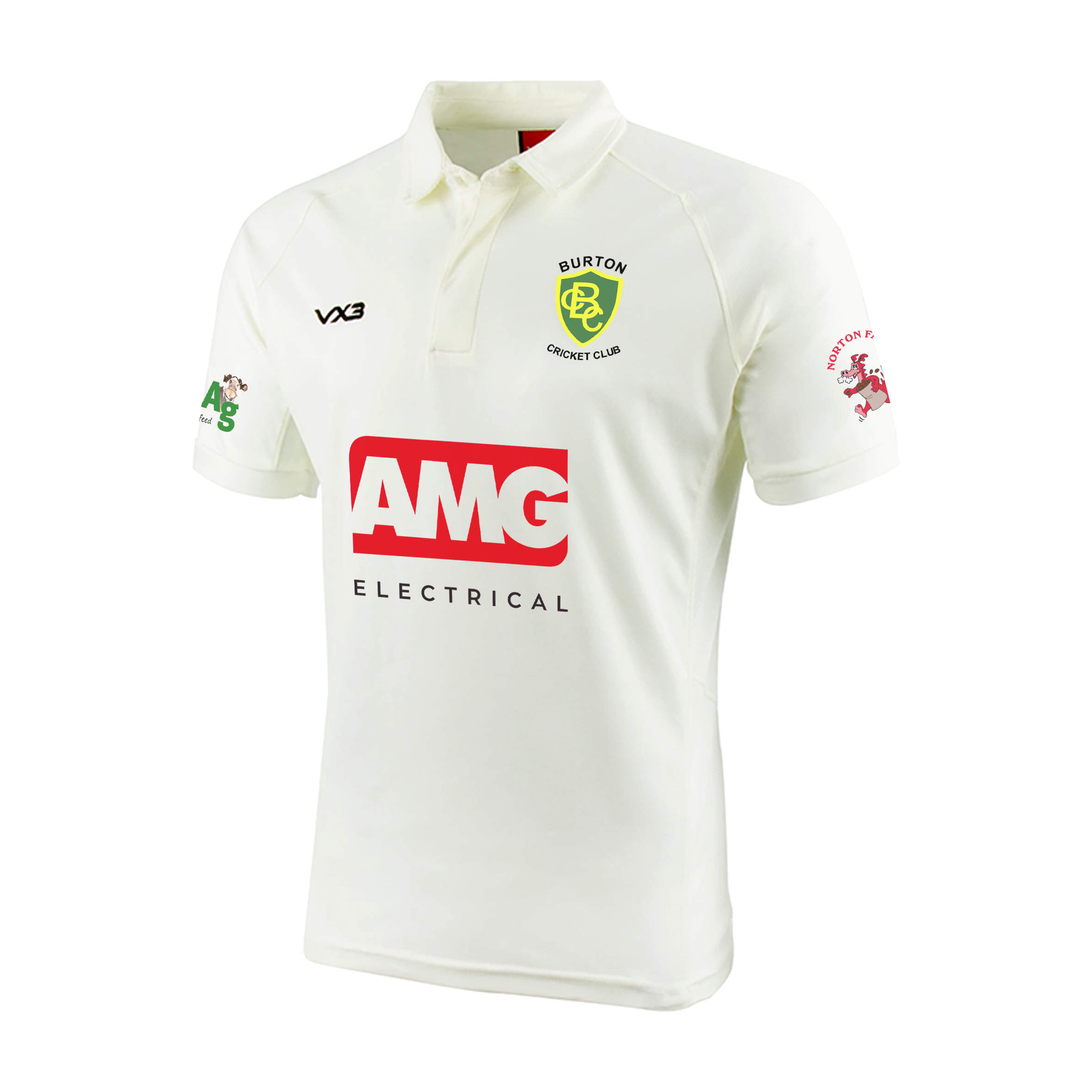 Burton CC Cricket Whites S/S Shirt