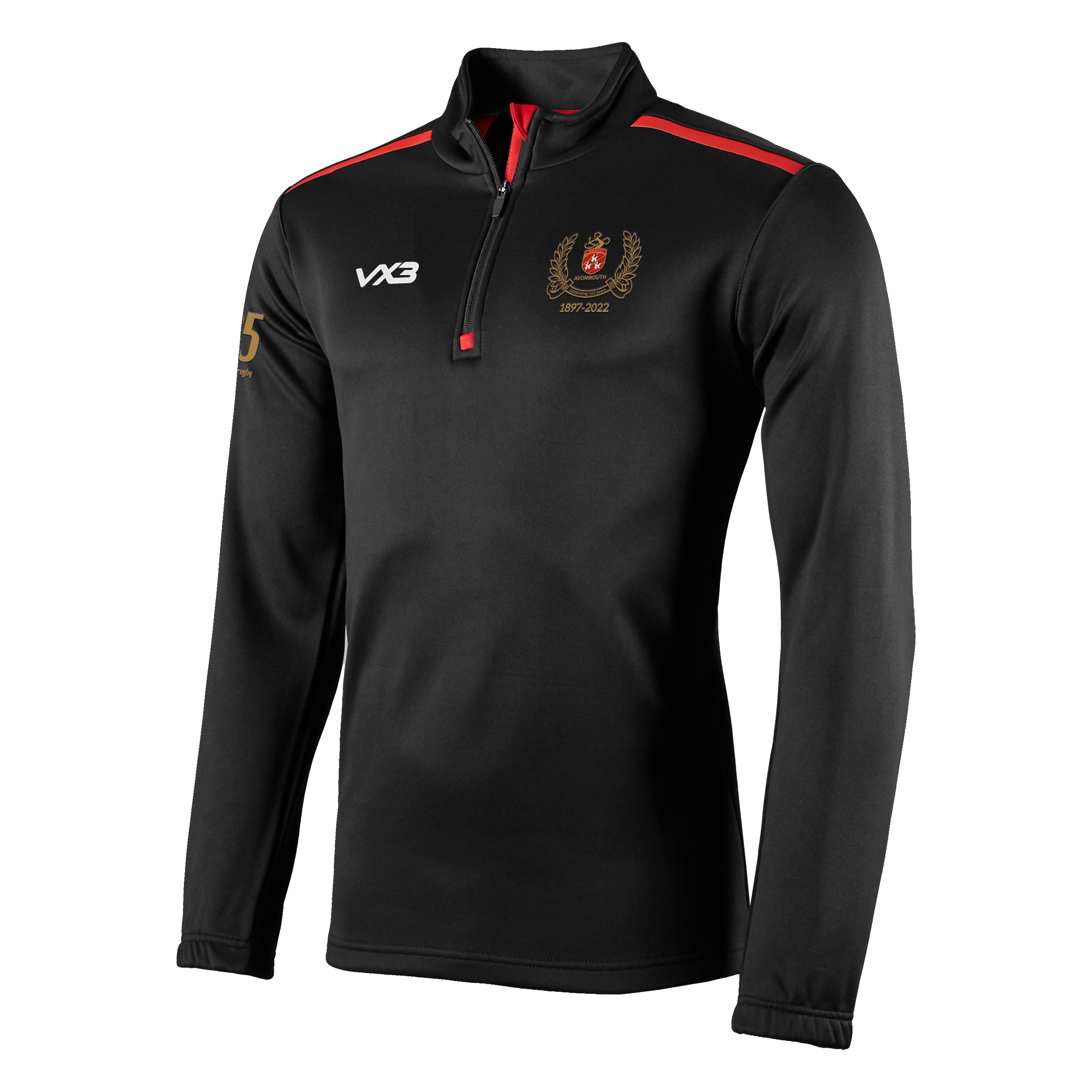 Avonmouth RFC Fortis Youth Half Zip Sweat