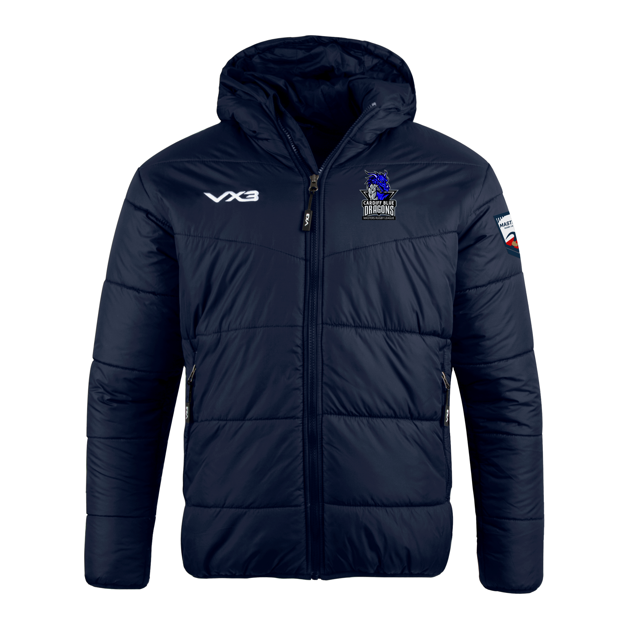Cardiff Blue Dragons Masters Lorica Quilted Jacket