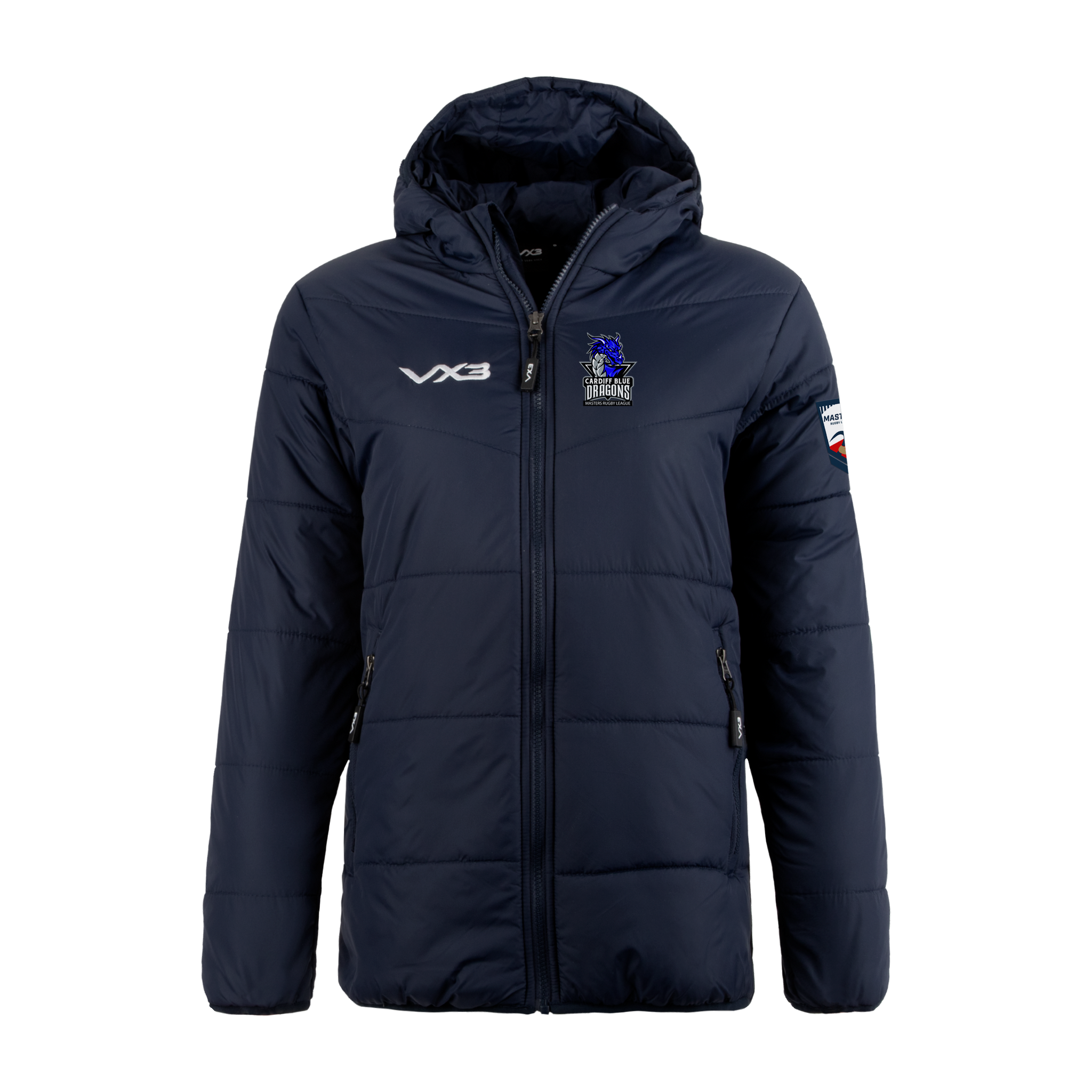 Cardiff Blue Dragons Masters Lorica Ladies Quilted Jacket