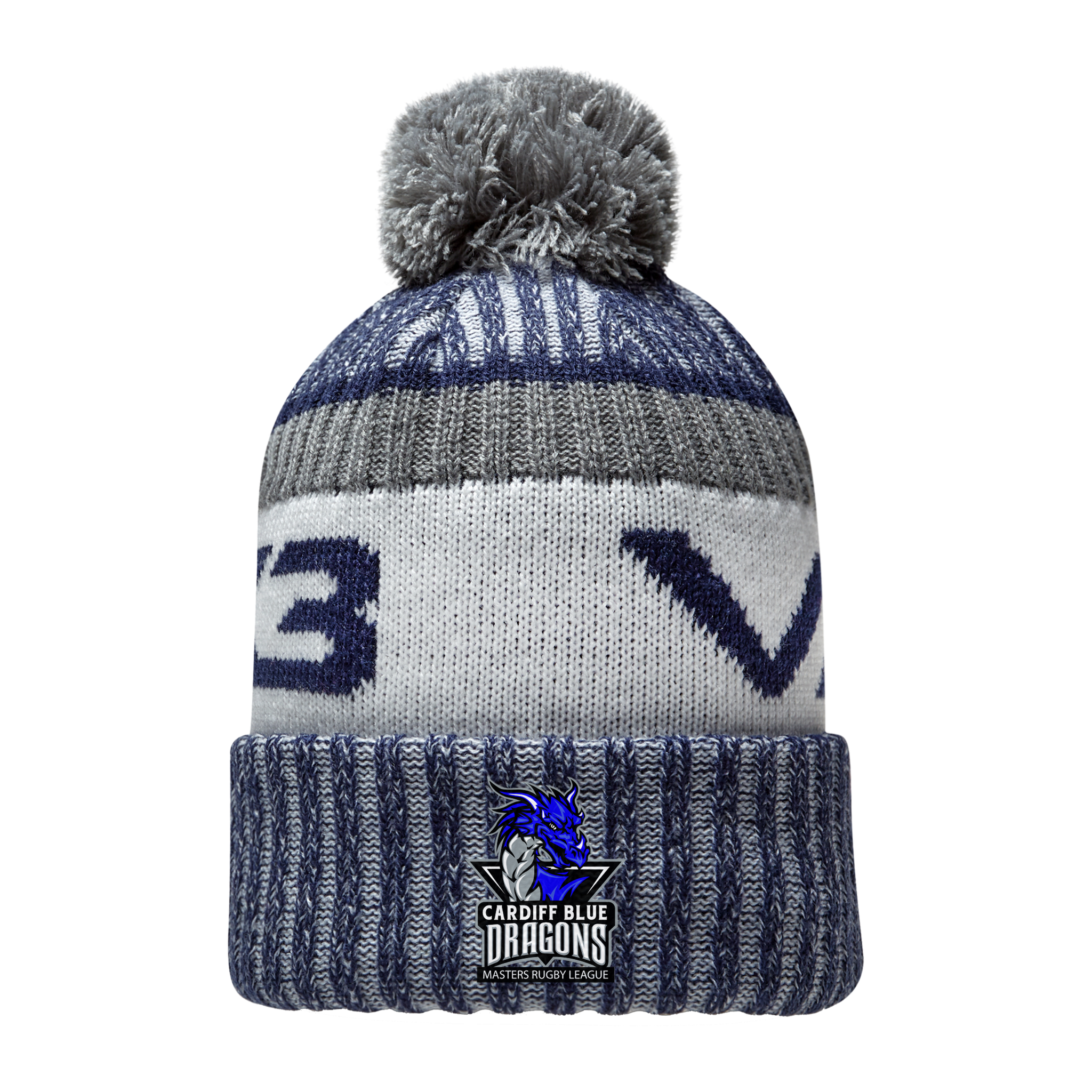 Cardiff Blue Dragons Masters Marl Bobble Hat